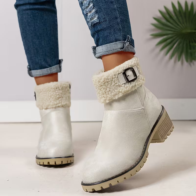 Women’s Black Round-toe Zip Ankle Boots Footwear