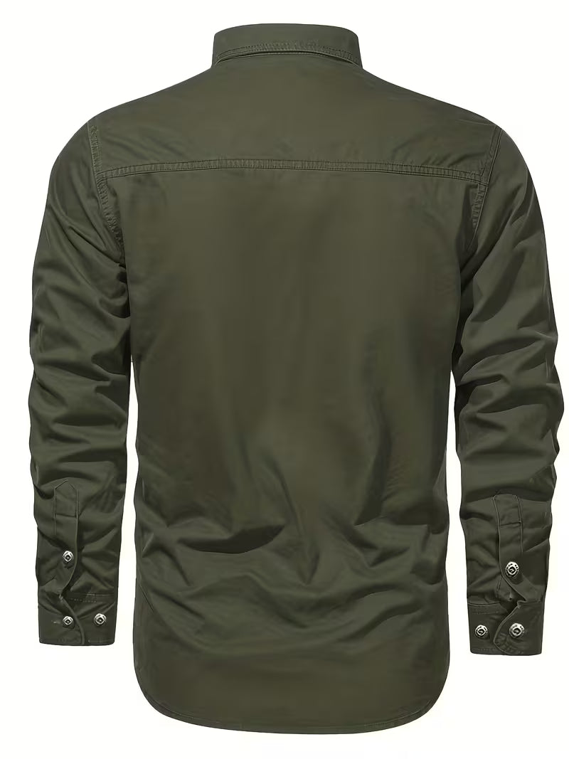 Men's Lightweight Cargo Long Sleeve Shirt