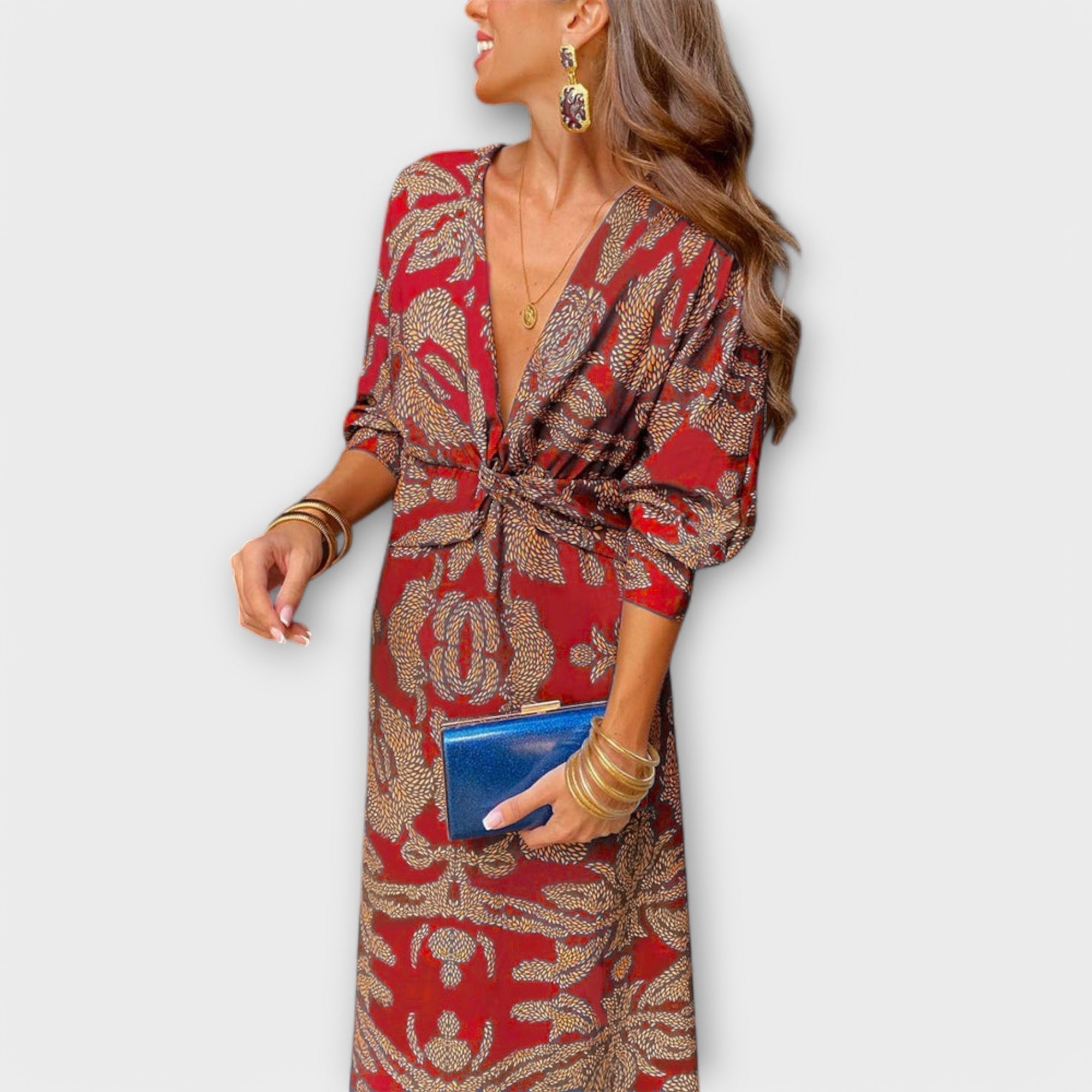 Elegant Dress With Long Sleeves