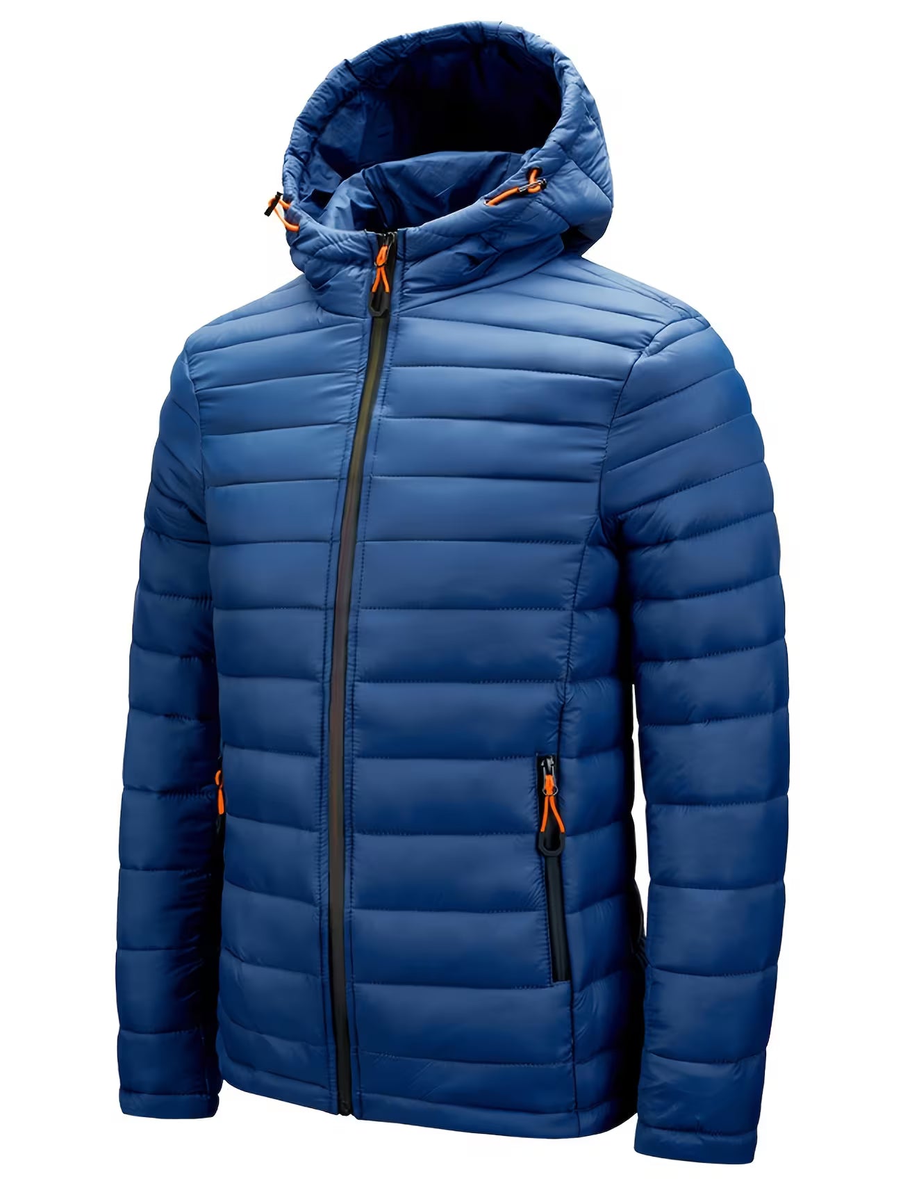 Men's Hooded Quilted Padded Winter Coat Outerwear