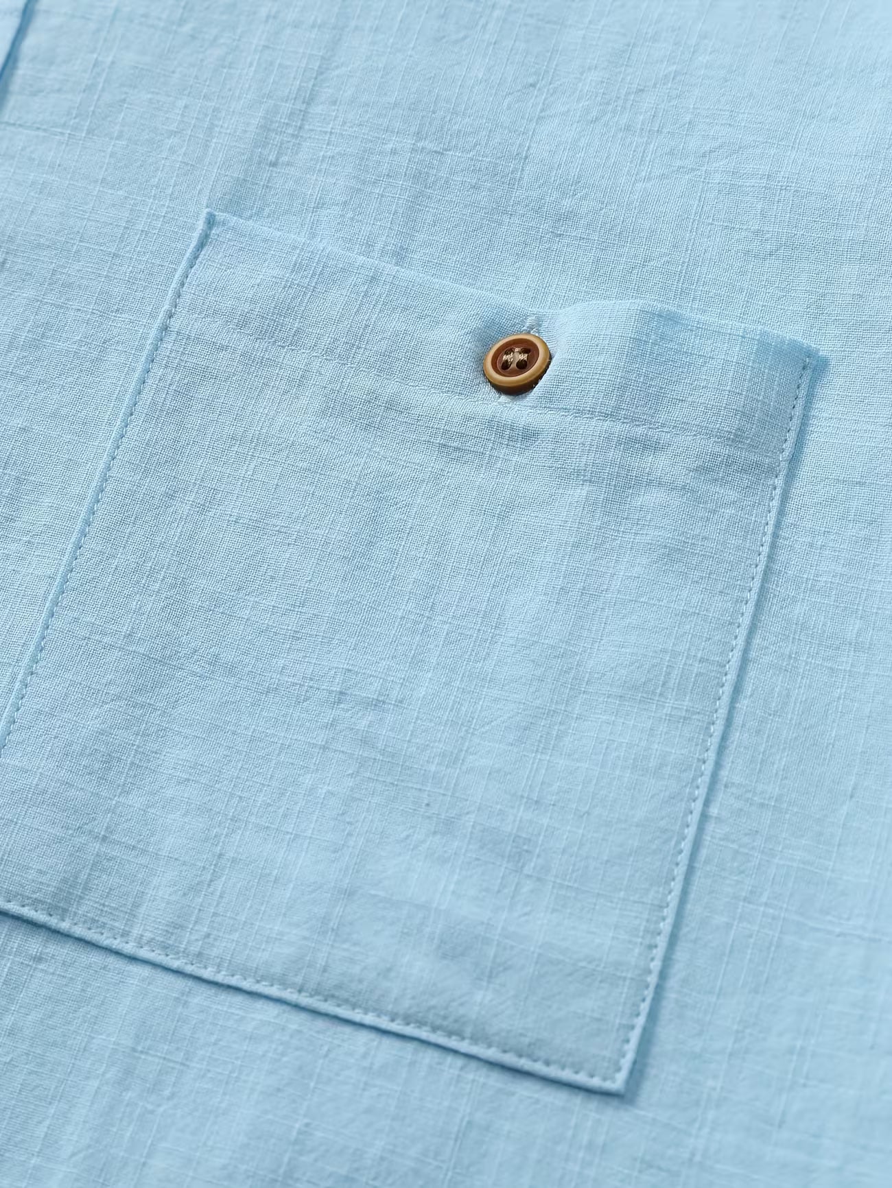 Men's Casual Cotton Button-front Shirt