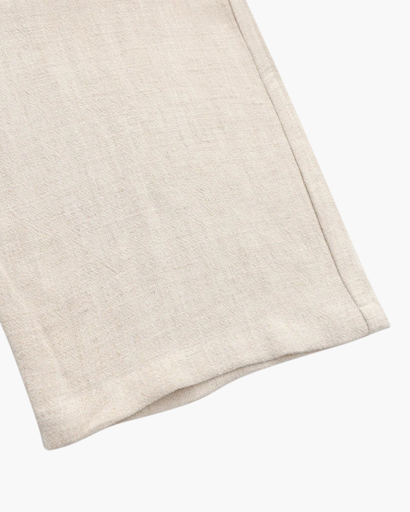 Men's Linen Trousers – Straight Leg, Relaxed Fit