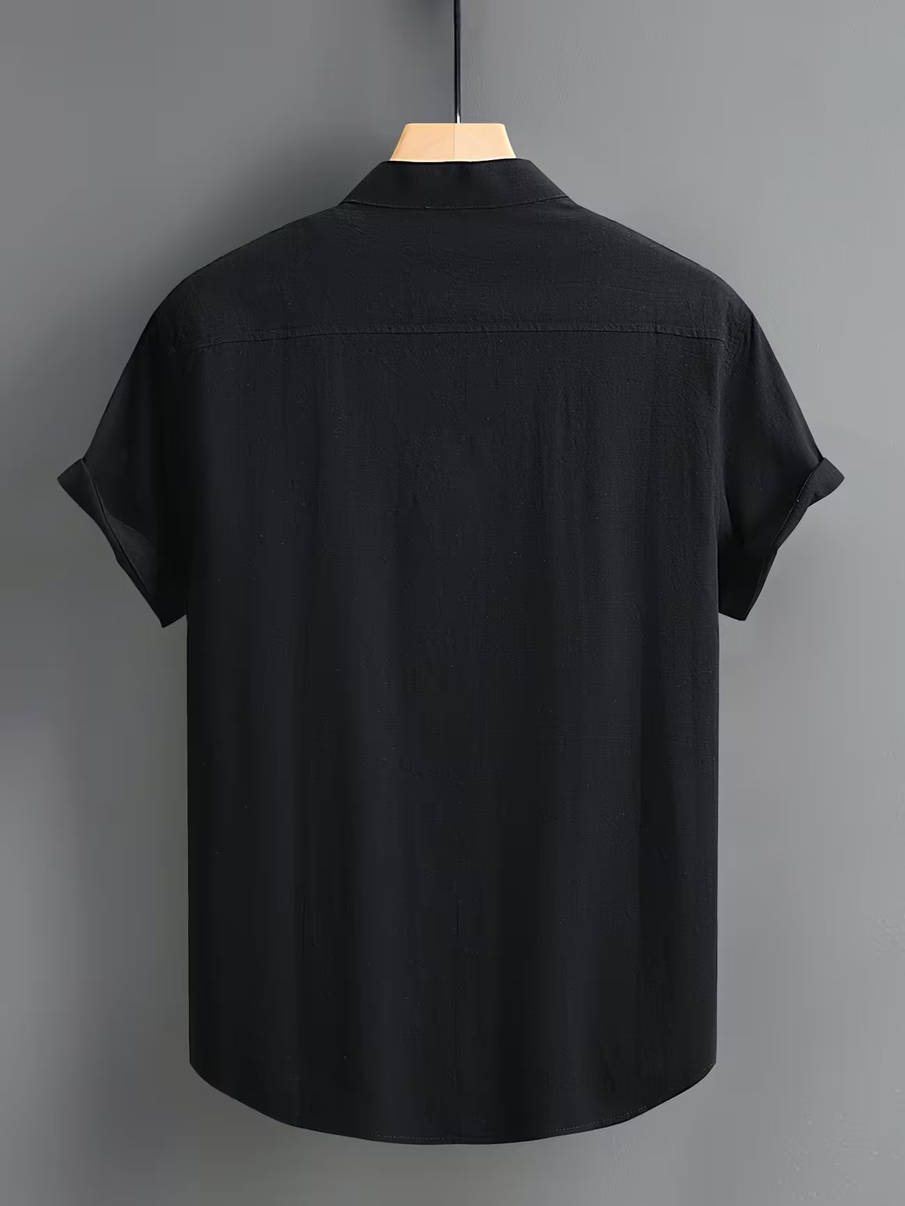 Men's Casual Cotton Button-front Shirt