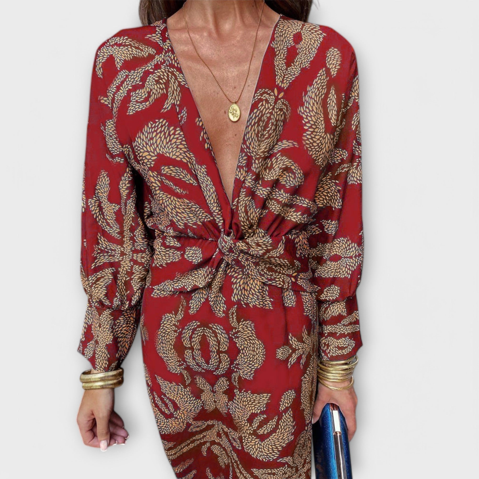 Elegant Dress With Long Sleeves