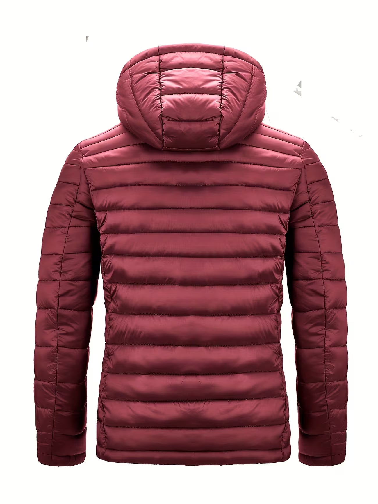 Men's Hooded Quilted Padded Winter Coat Outerwear