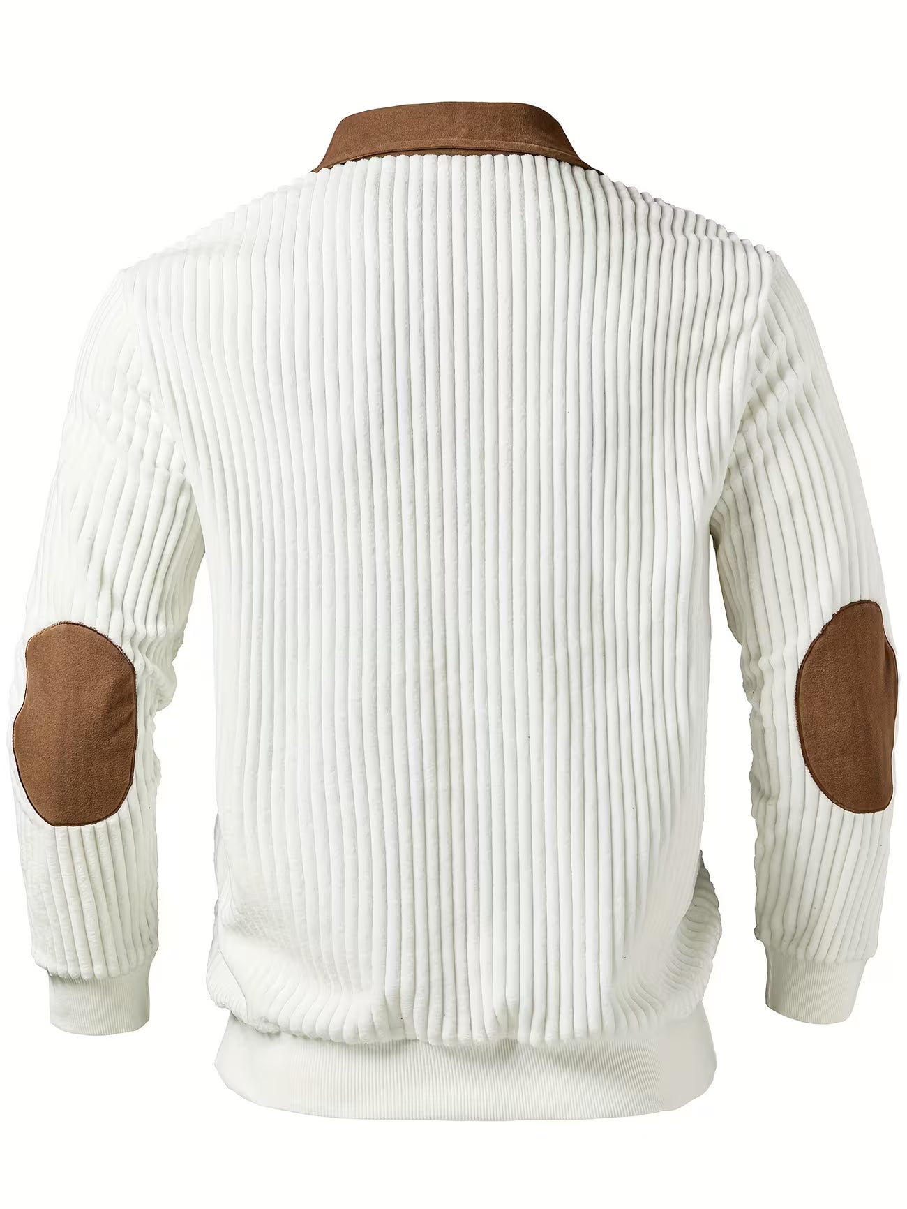 Men's Color Block Stand Collar Pullover Sweater Shirt