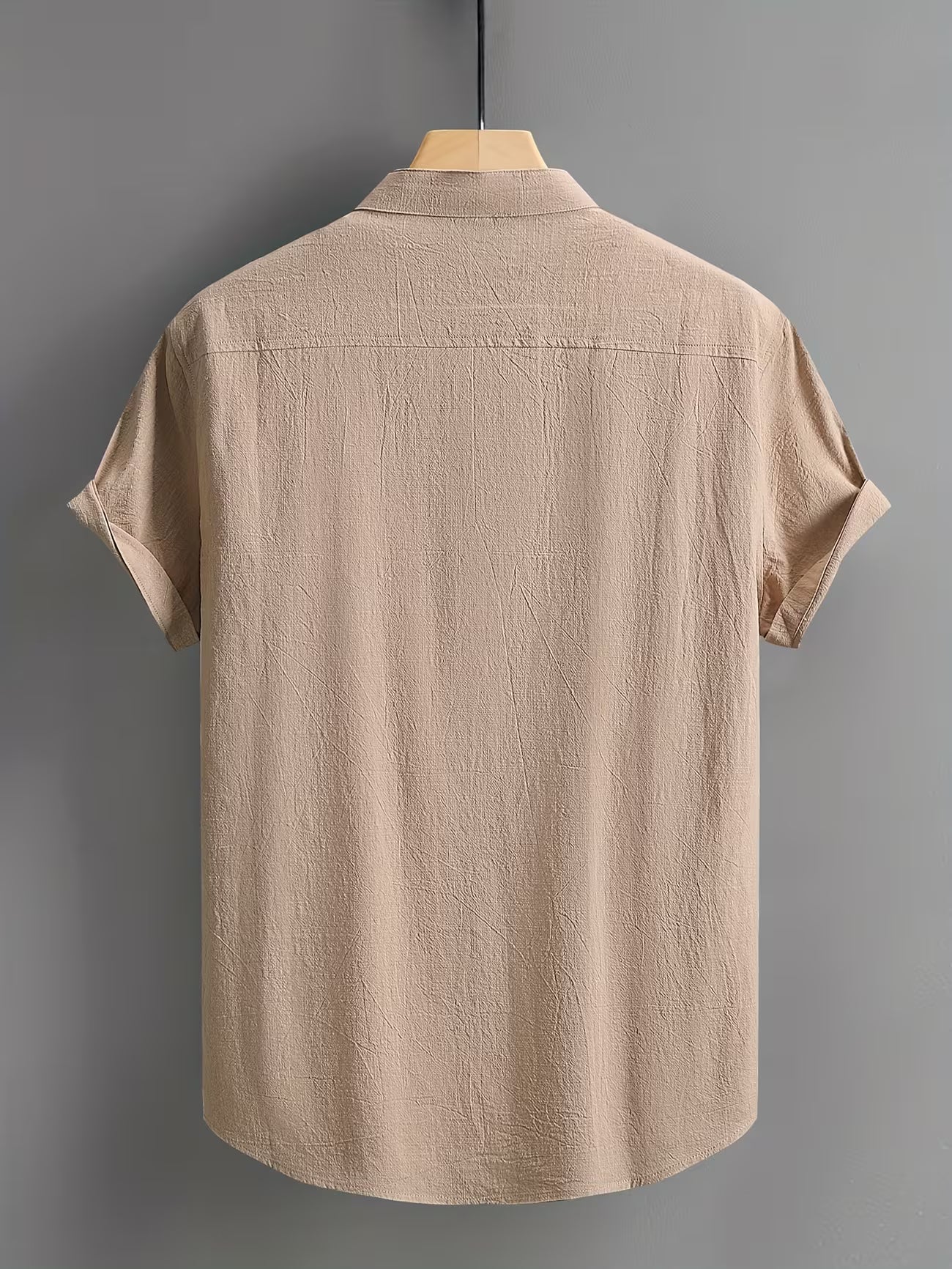 Men's Casual Cotton Button-front Shirt