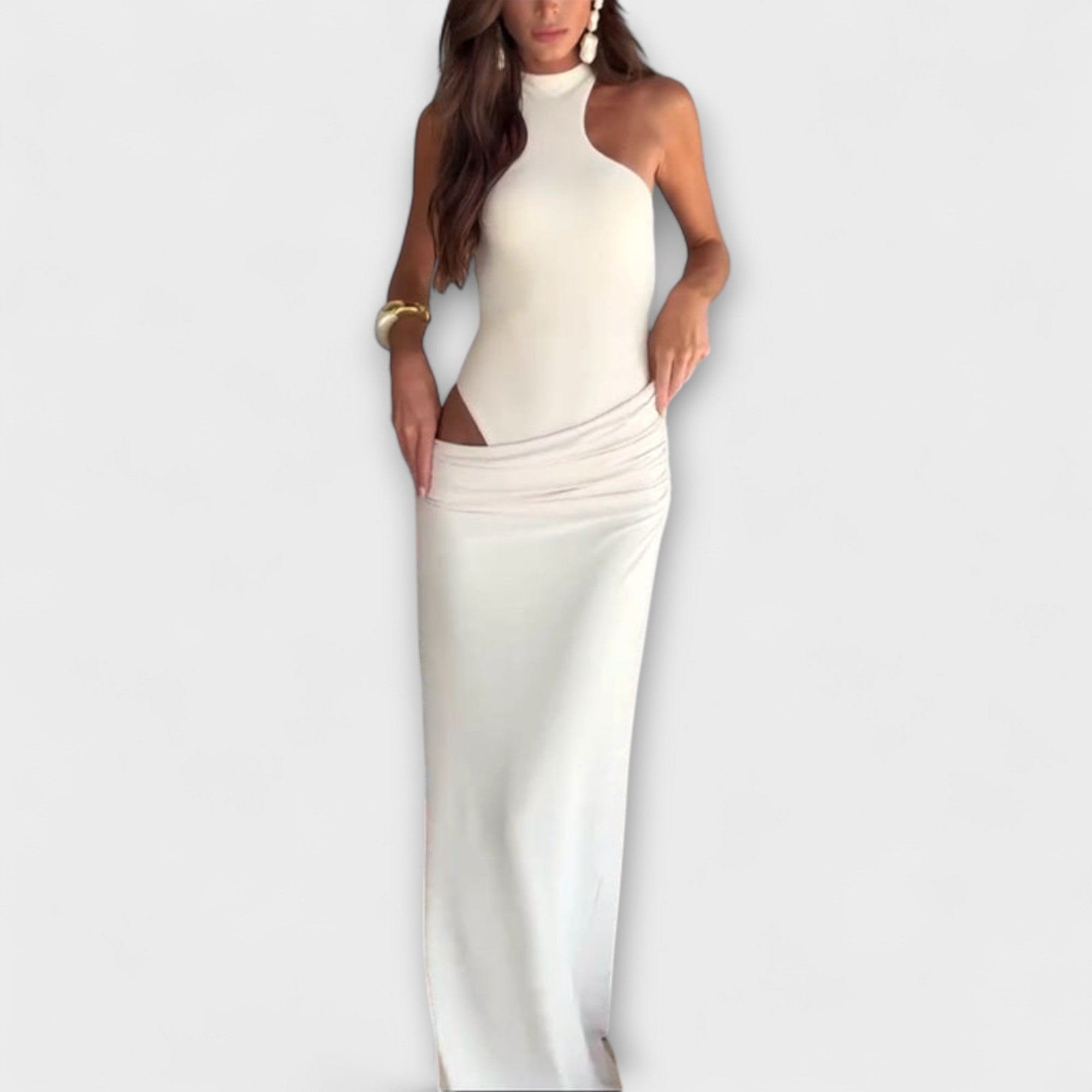 Seductive Sleeveless Cut-Out Dress