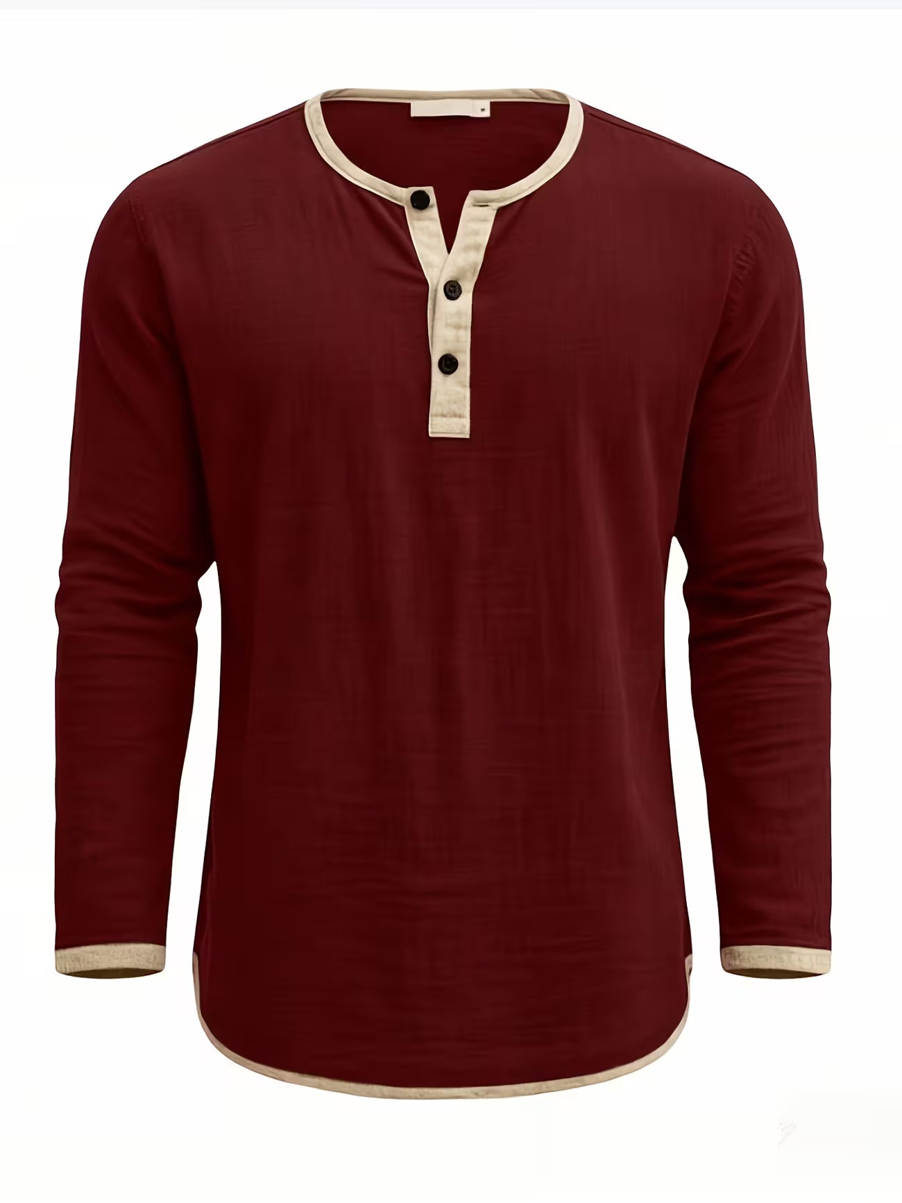 Men's Linen Button-up Beach Shirt