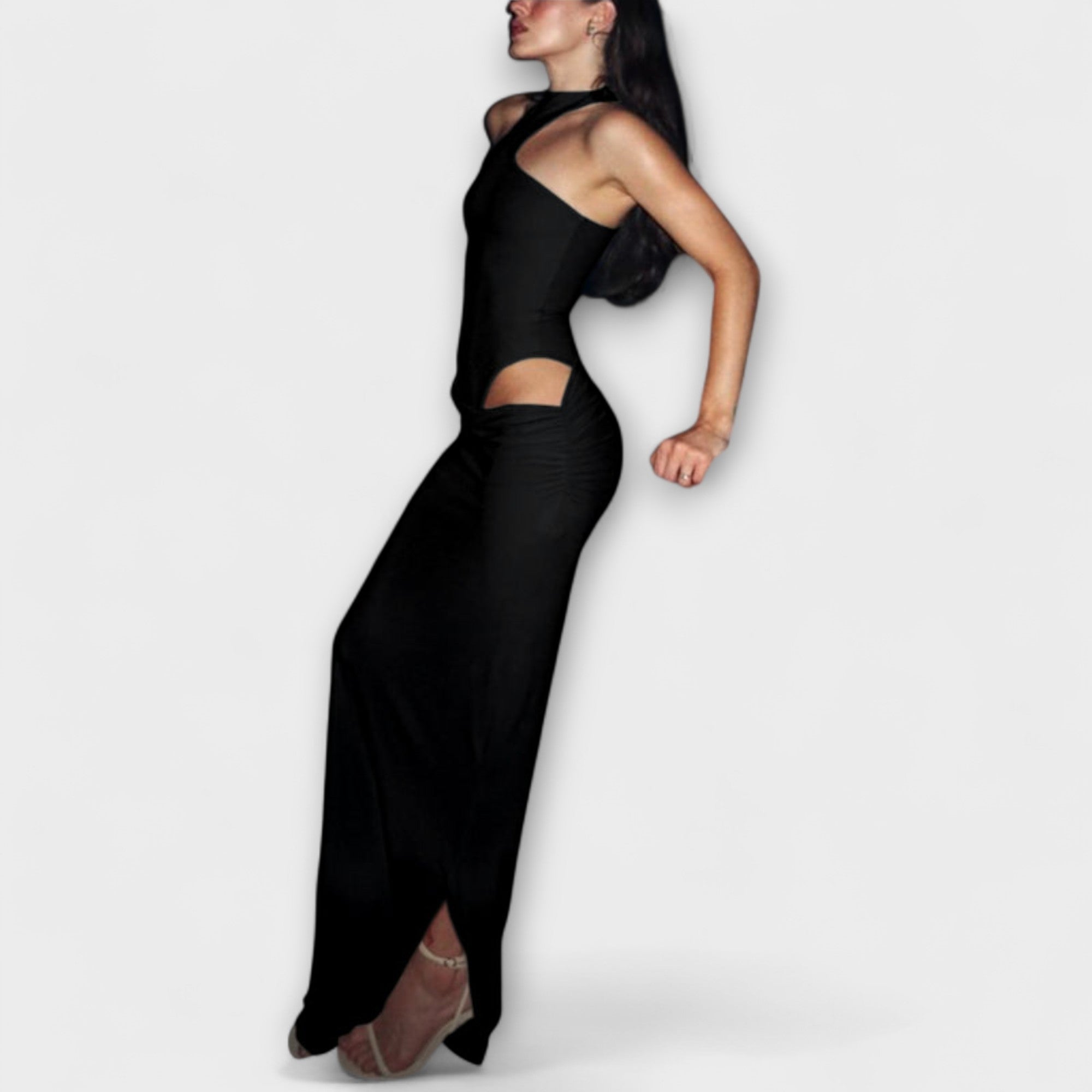Seductive Sleeveless Cut-Out Dress