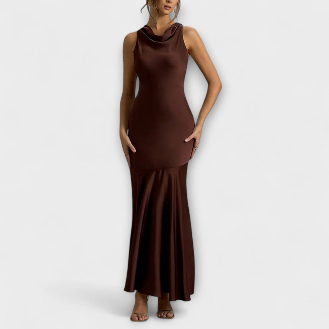 Elegant Maxi Dress in Satin