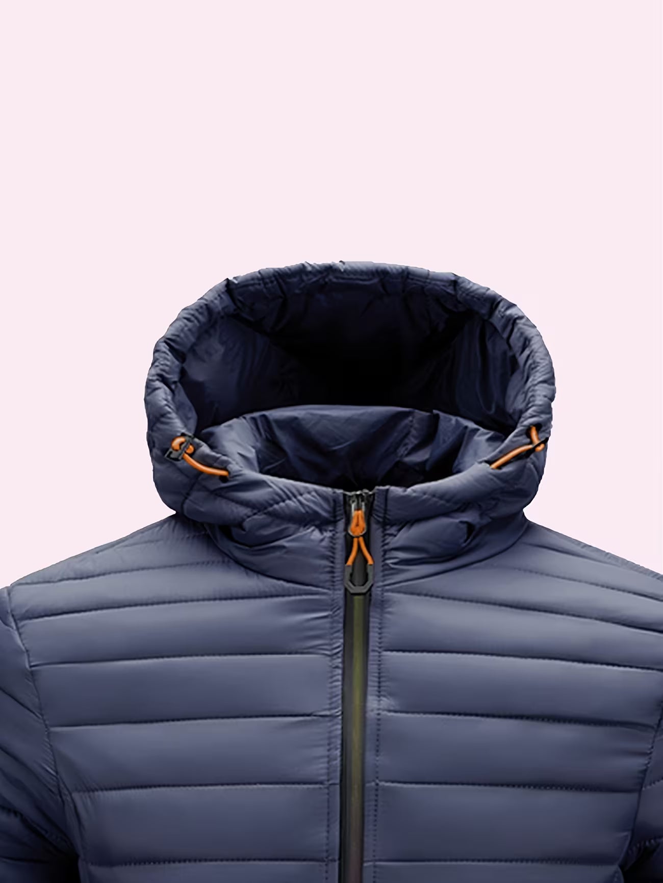 Men's Hooded Quilted Padded Winter Coat Outerwear