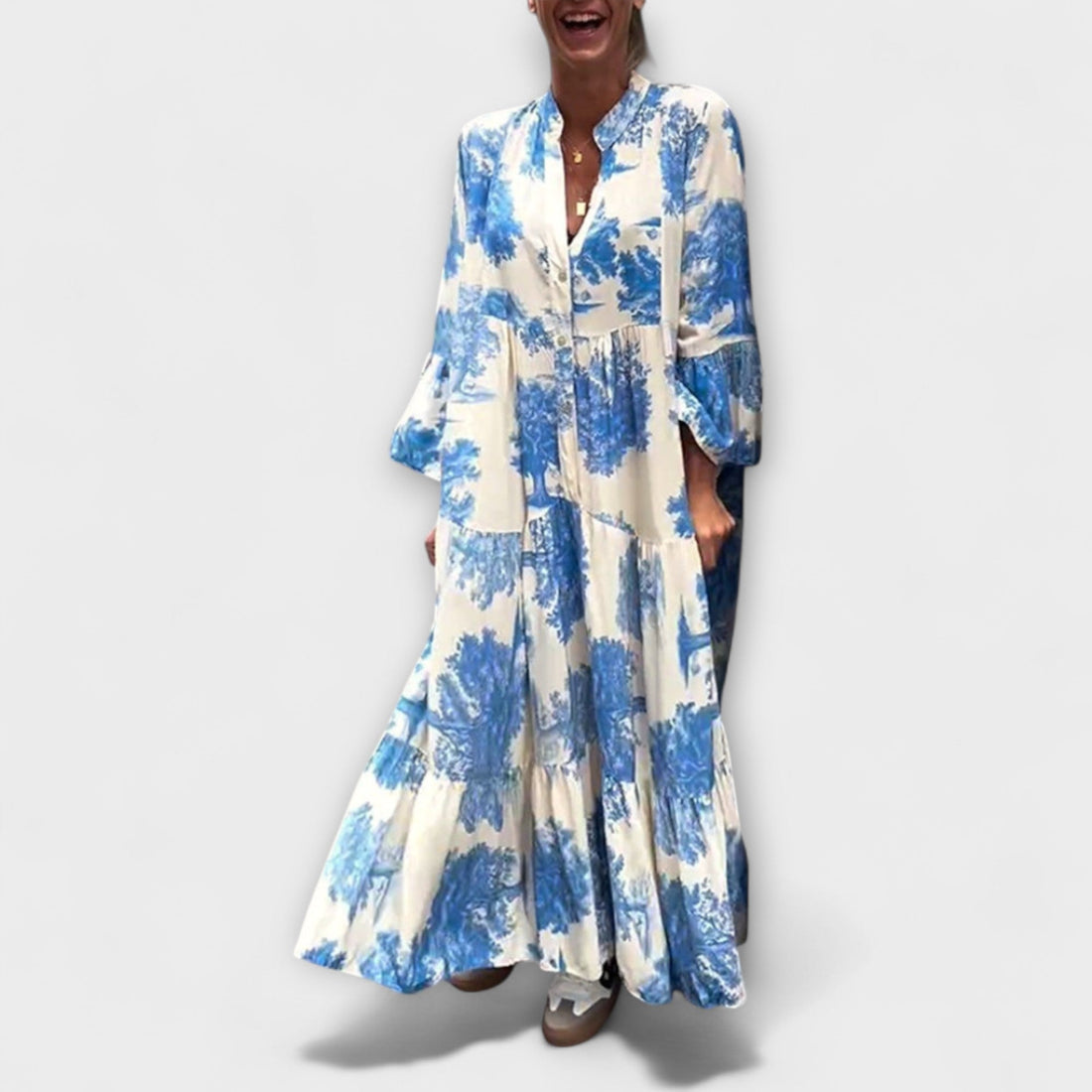 Elegant Floral Maxi Dress