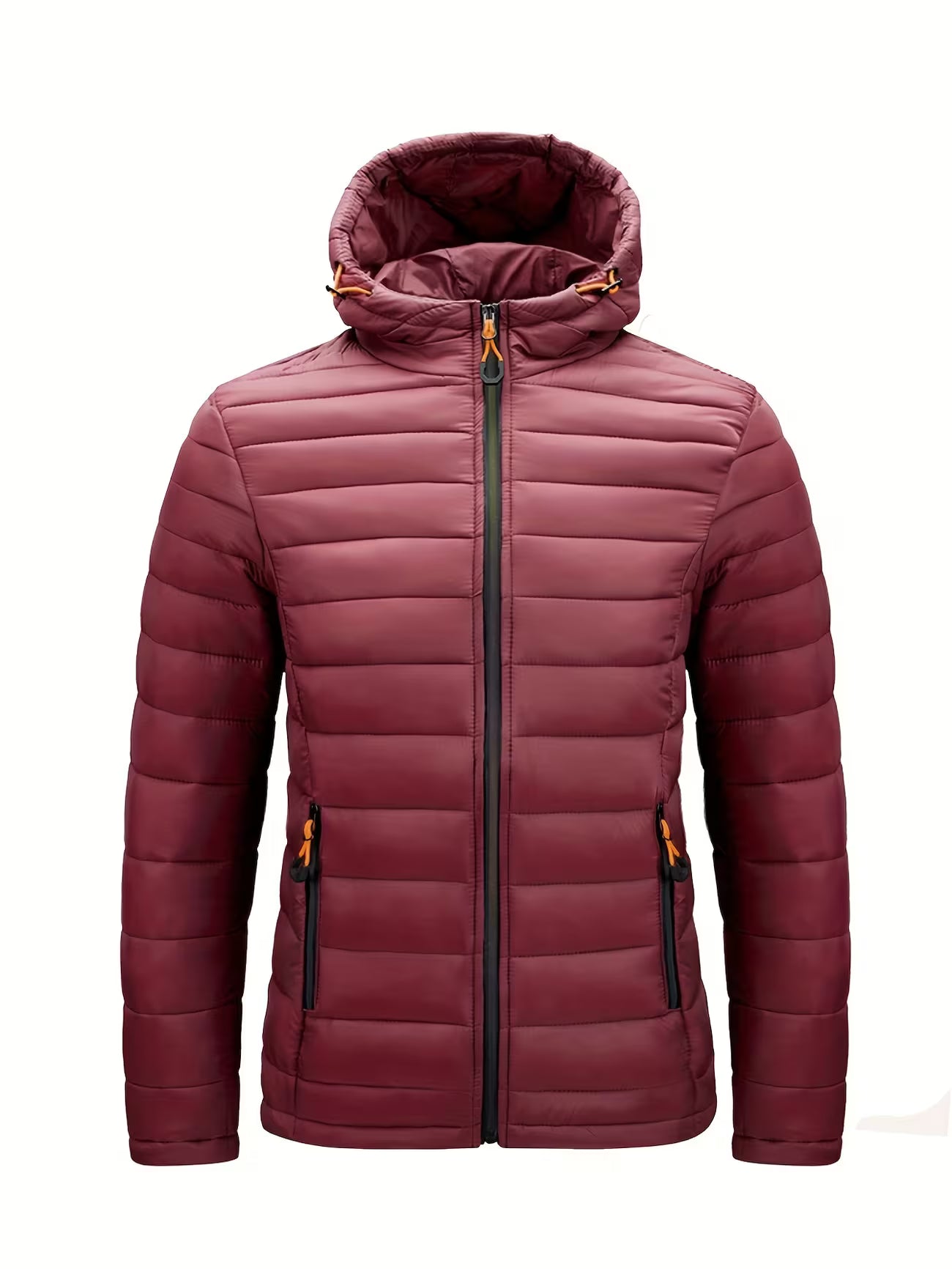 Men's Hooded Quilted Padded Winter Coat Outerwear