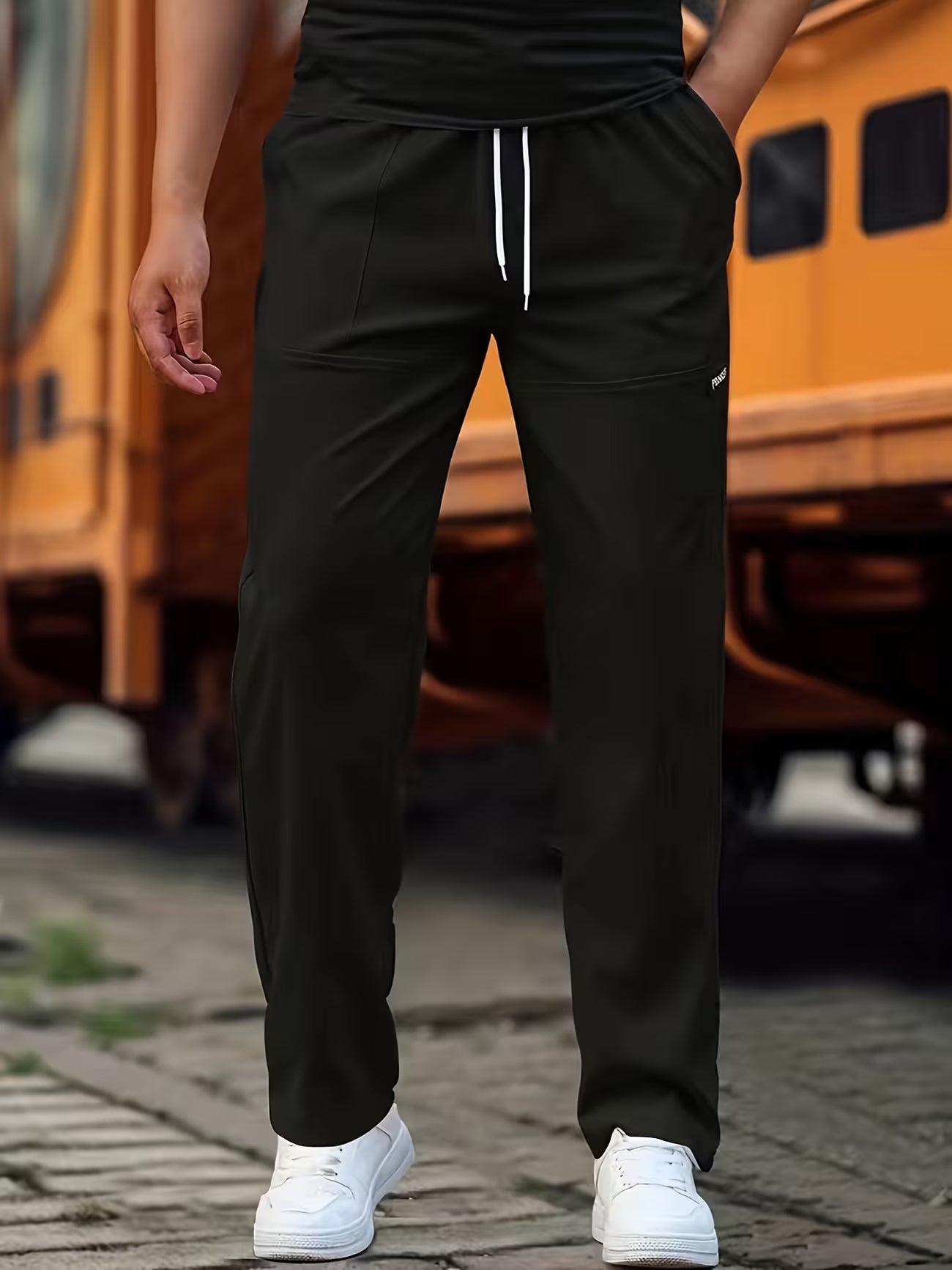 Men's Straight-leg Lightweight Casual Trousers