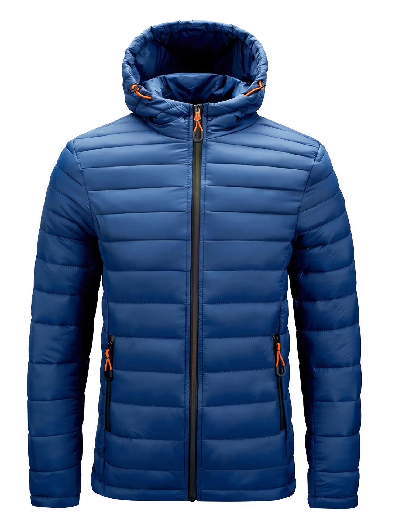 Men's Hooded Quilted Padded Winter Coat Outerwear