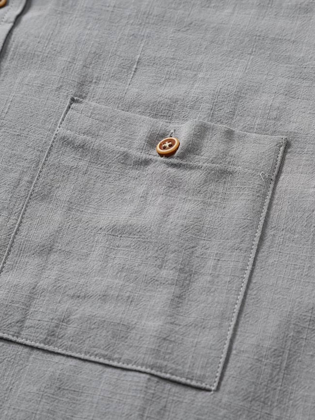 Men's Casual Cotton Button-front Shirt