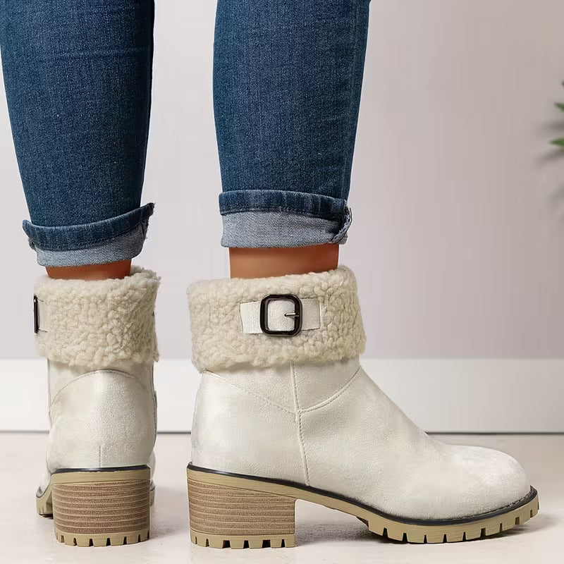 Women’s Black Round-toe Zip Ankle Boots Footwear