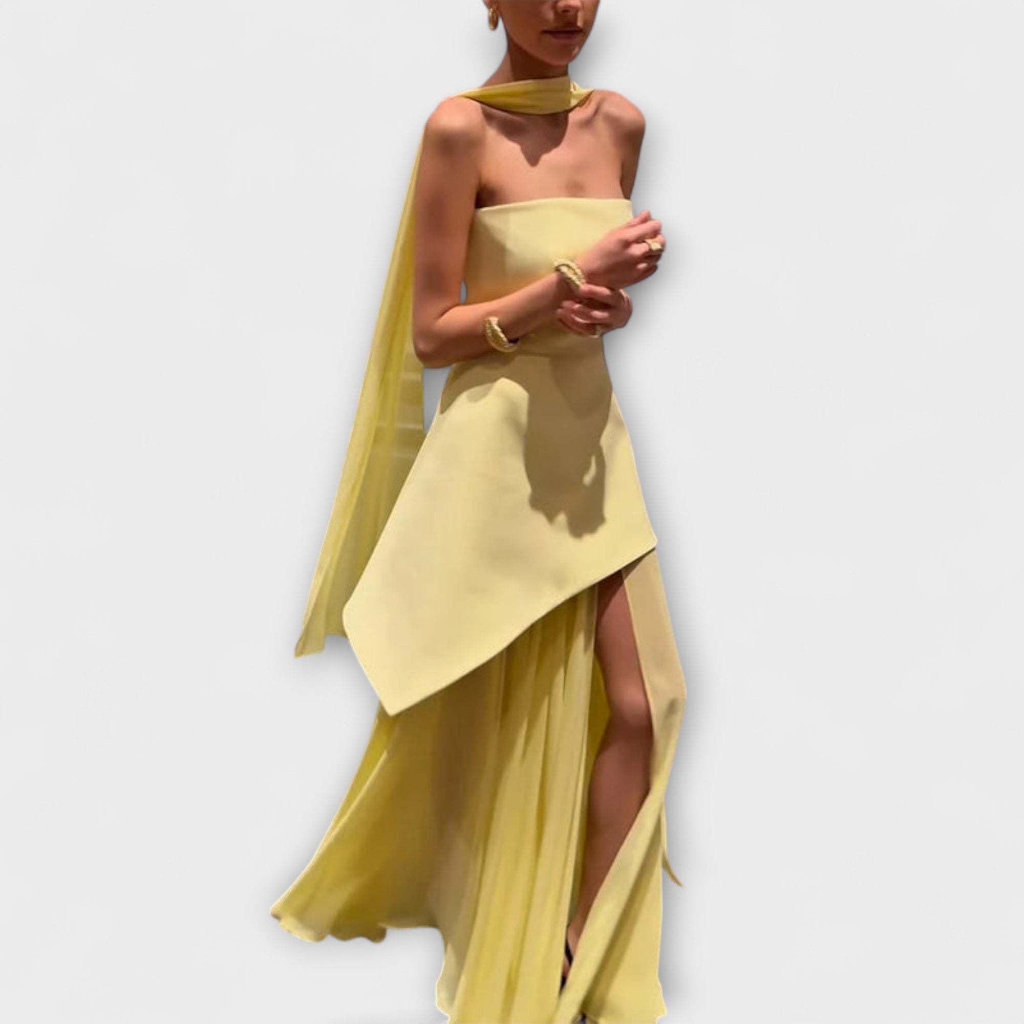 Maxi Dress Made Of Chiffon