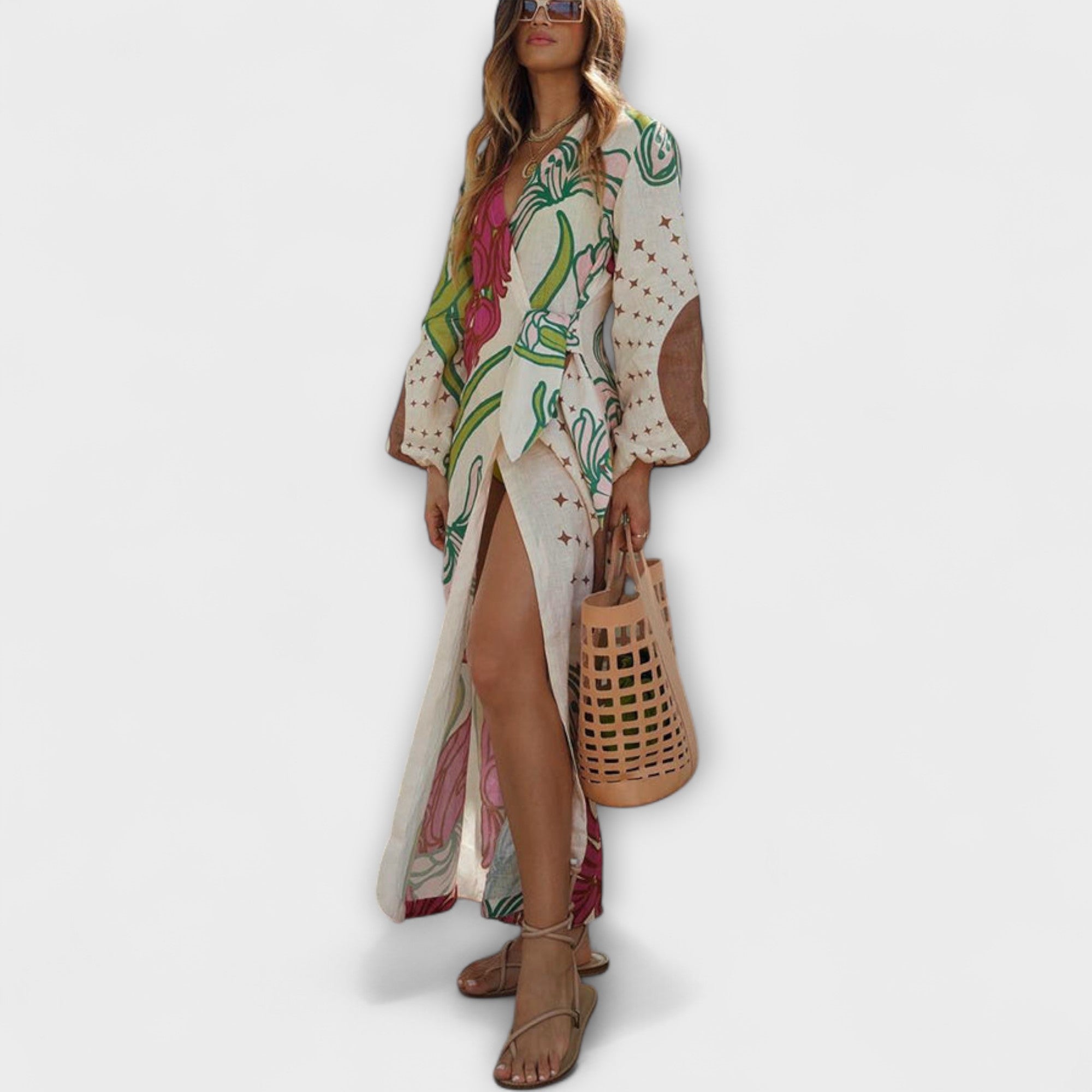 Tie Tunic Maxi Dress