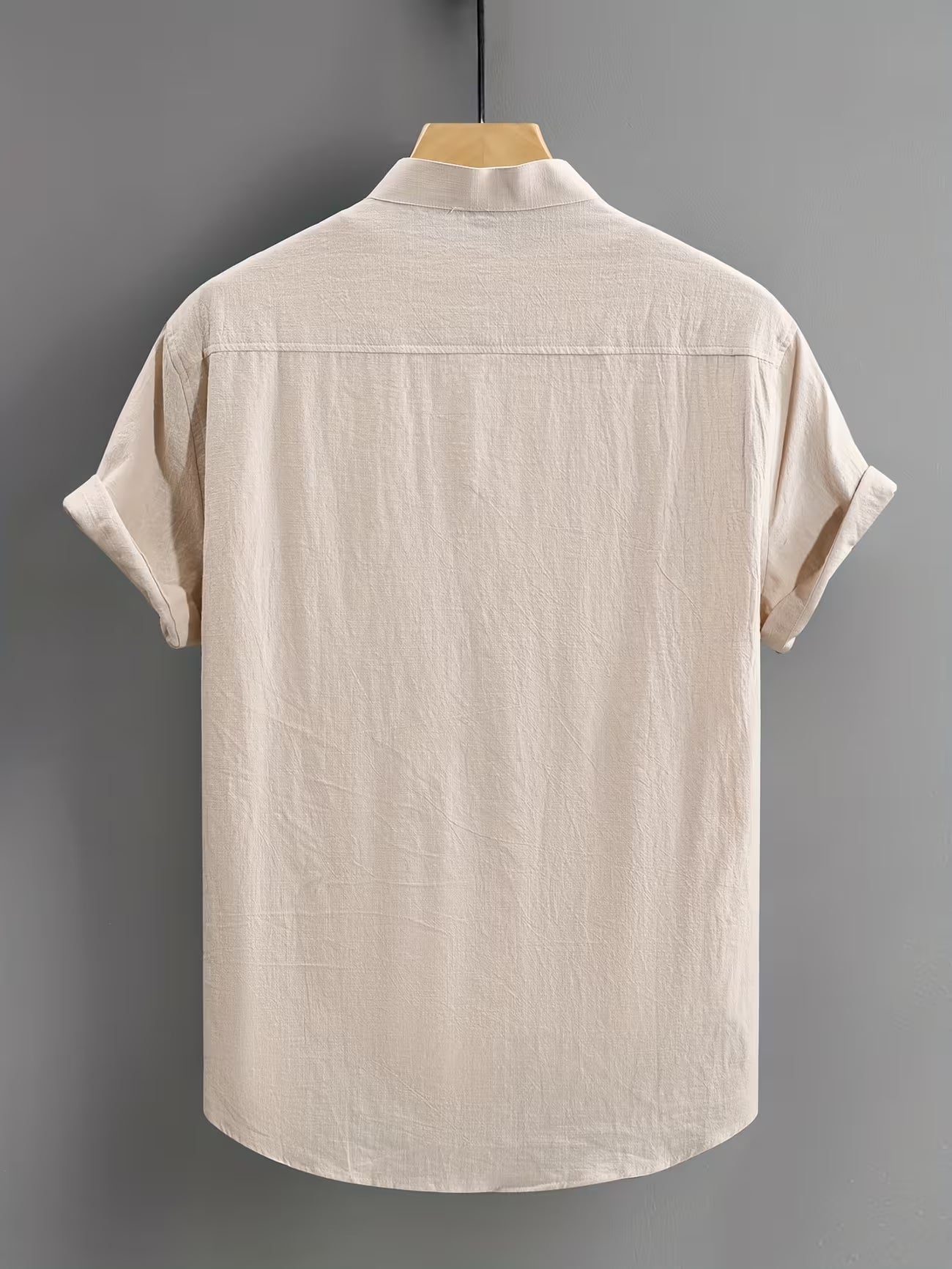 Men's Casual Cotton Button-front Shirt