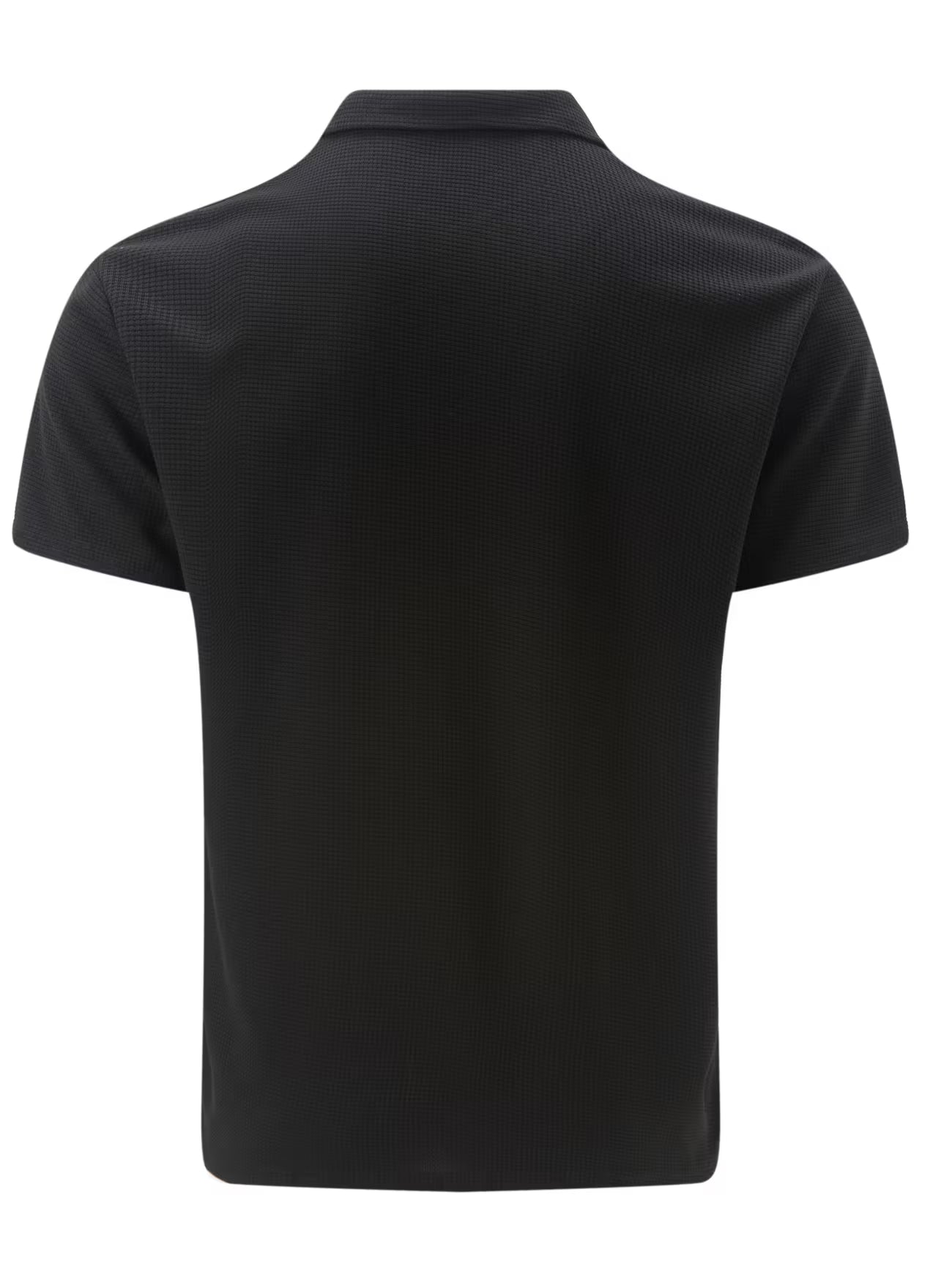 Mens Short Sleeve Zip Front Casual Shirt