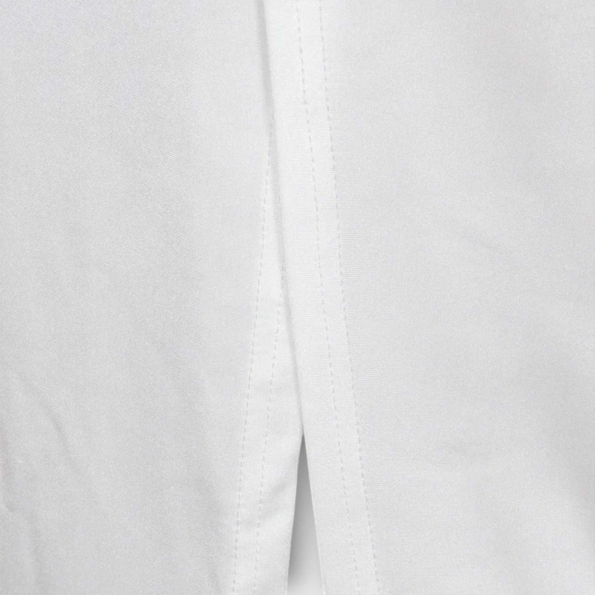 White Long Sleeve Dress with Waist Cutout and Rhinestone Accents