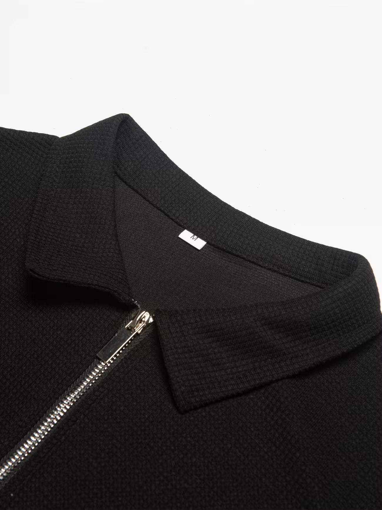 Mens Short Sleeve Zip Front Casual Shirt