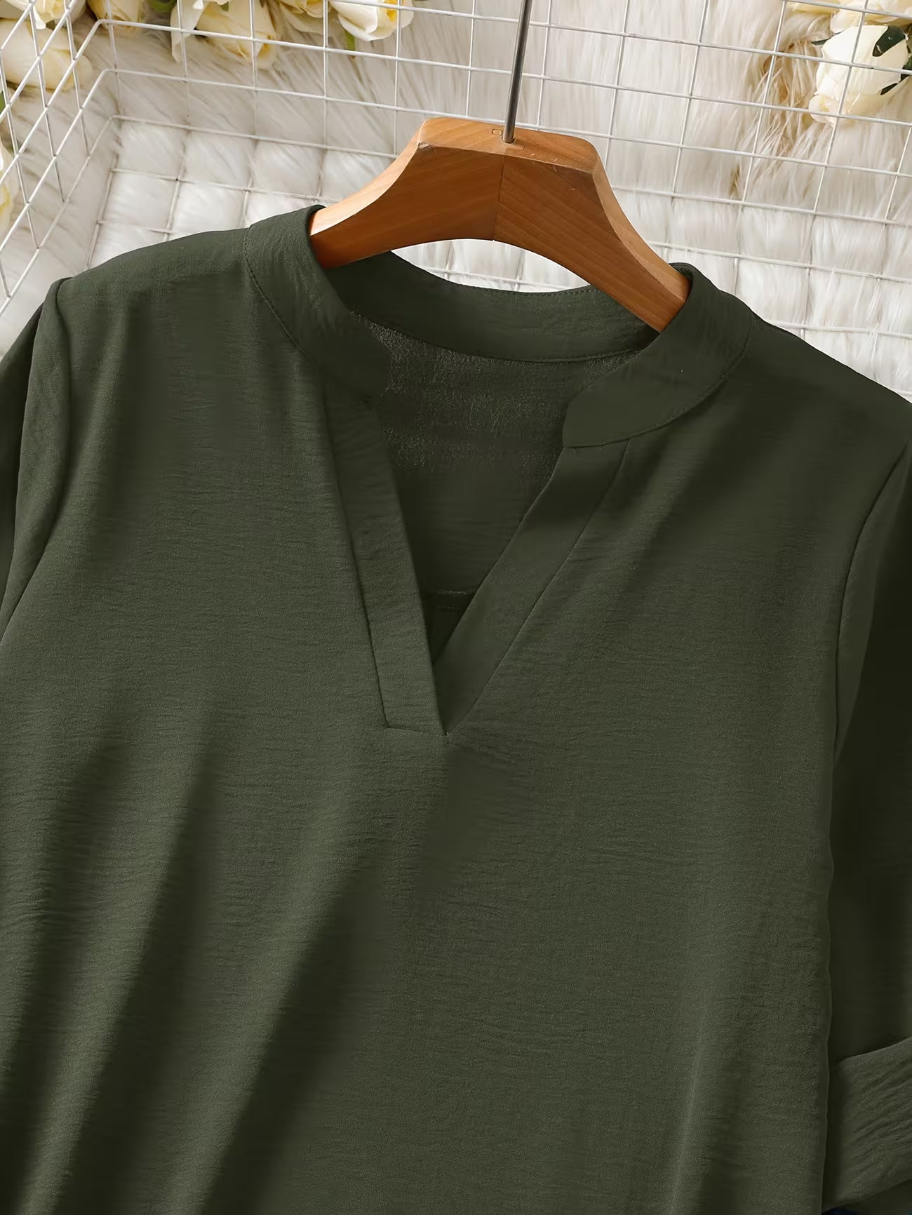 Women's Relaxed Short Sleeve Solid Color Shirt