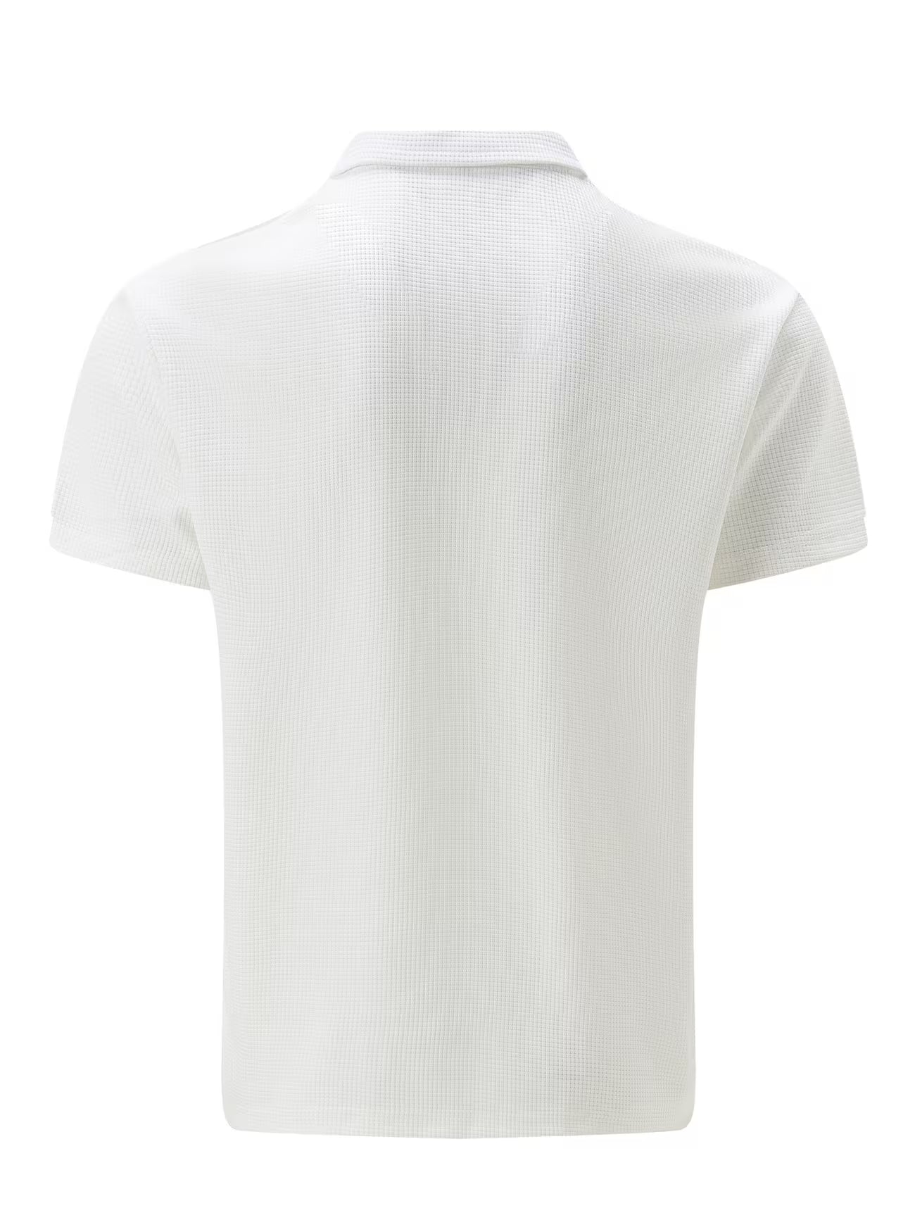 Mens Short Sleeve Zip Front Casual Shirt