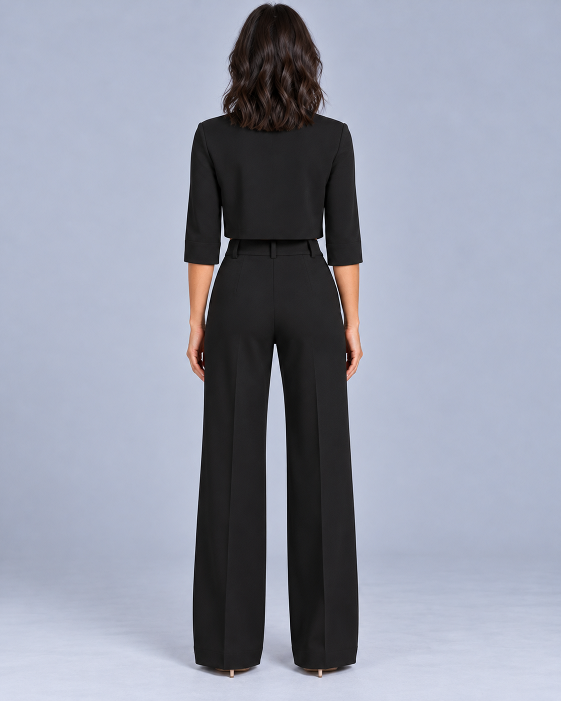 Women's Co-Ord Set with Wide Leg Trousers