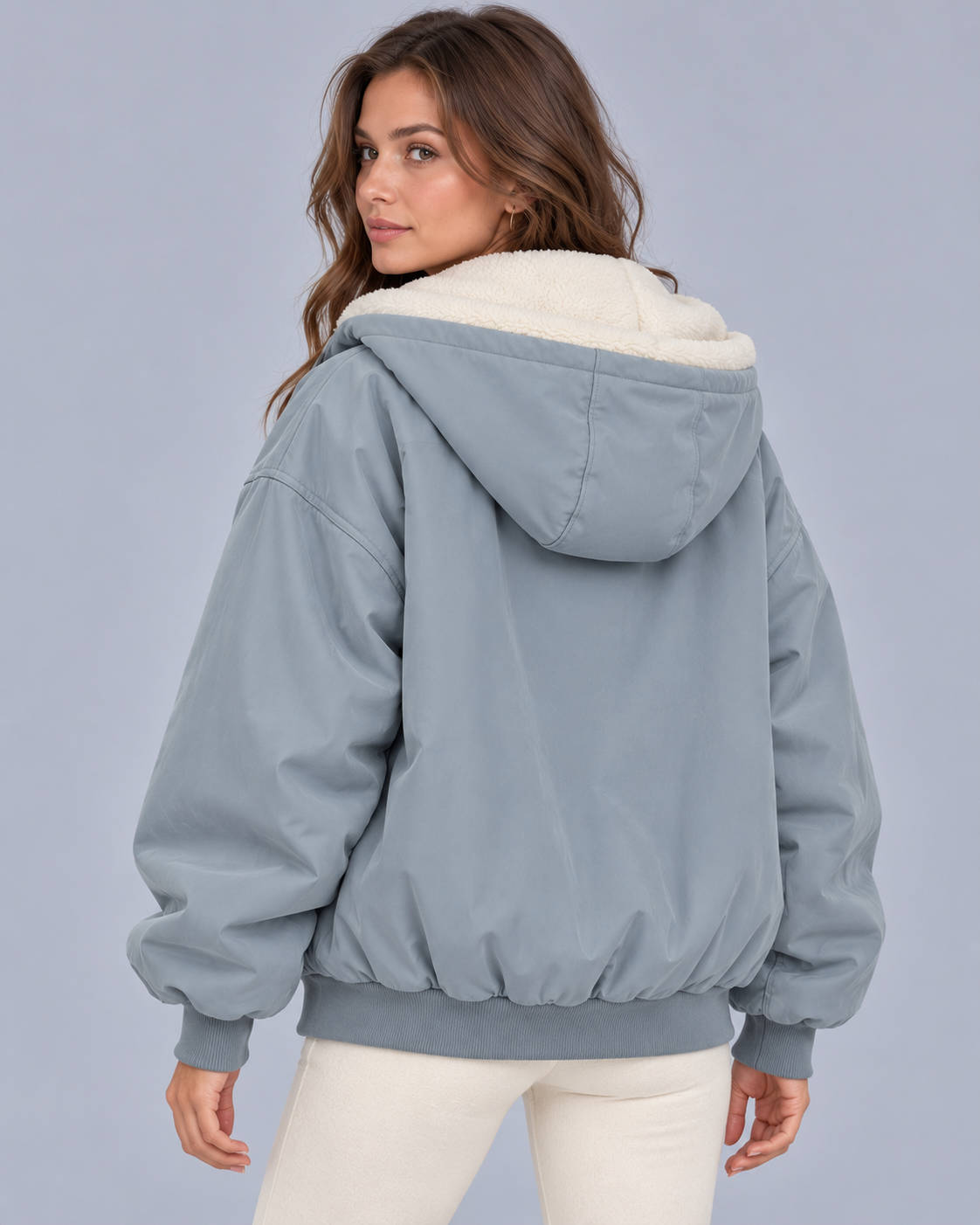 Women's Oversized Reversible Bomber Jacket