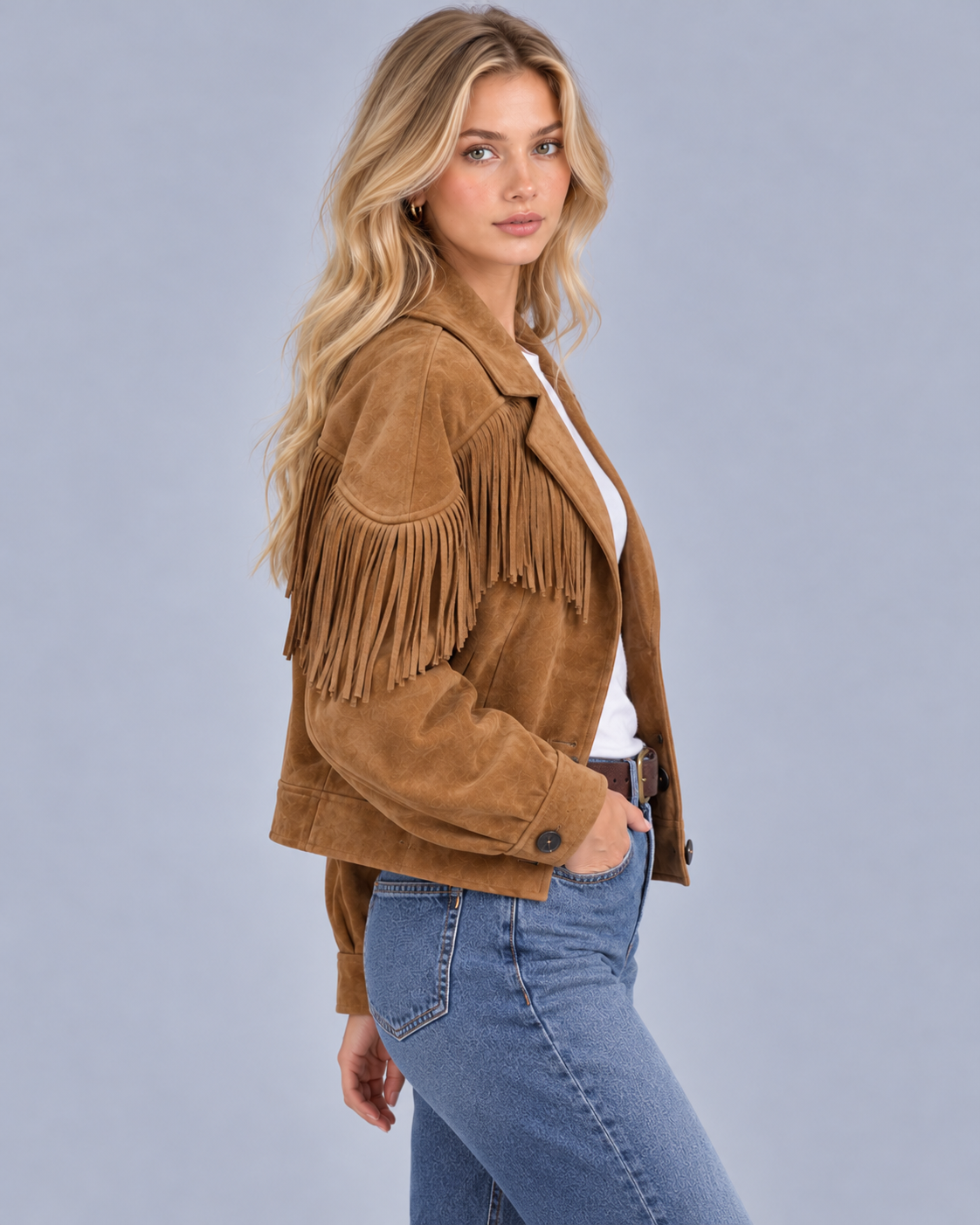Women's Suede Fringe Jacket