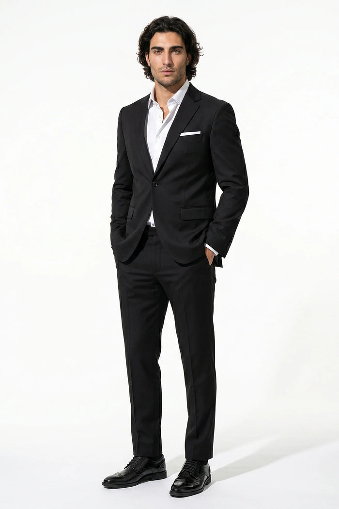 Men's Single Breasted Two Piece Suit – Slim Fit Tailoring