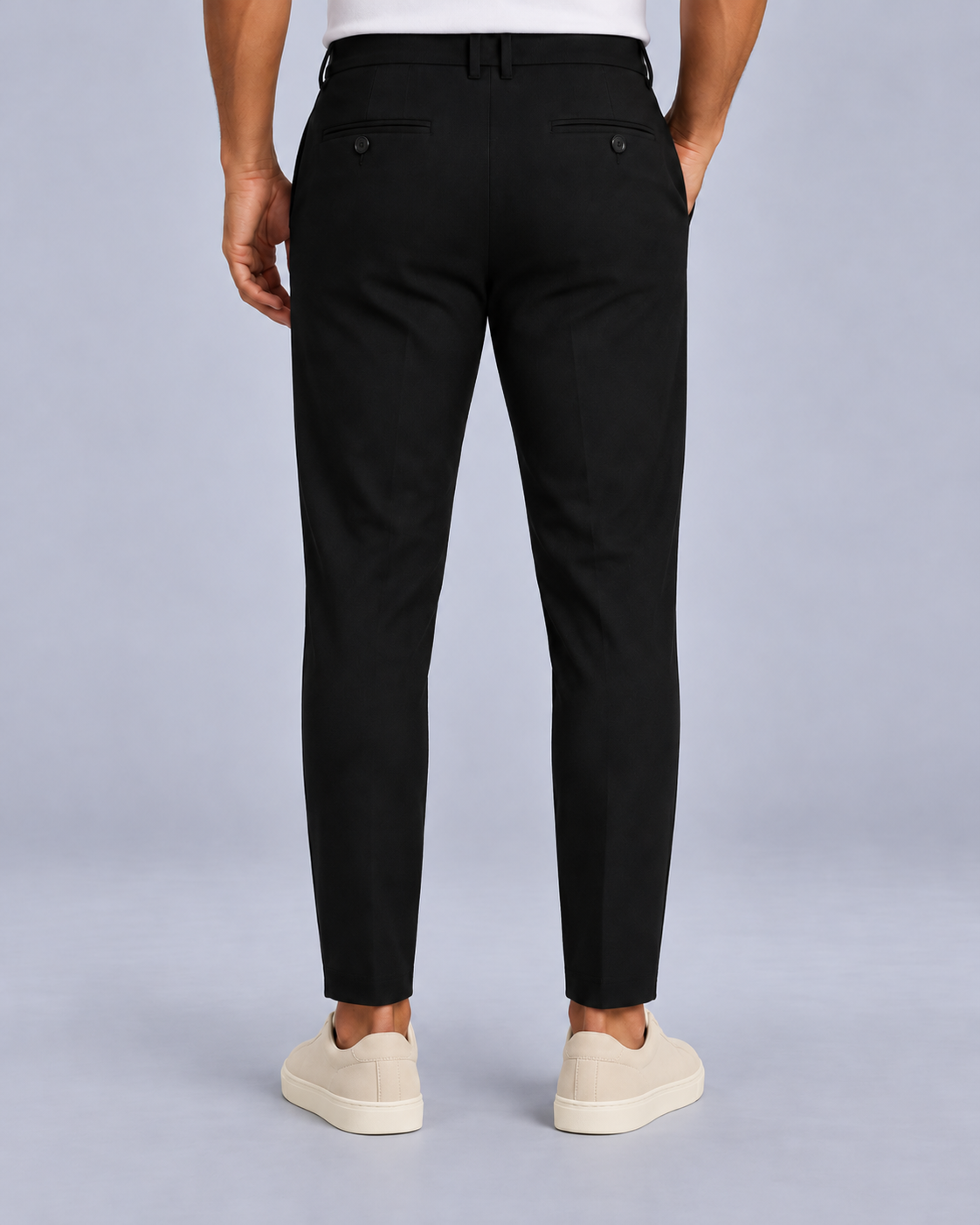 Men's Tailored Slim Leg Cropped Trousers