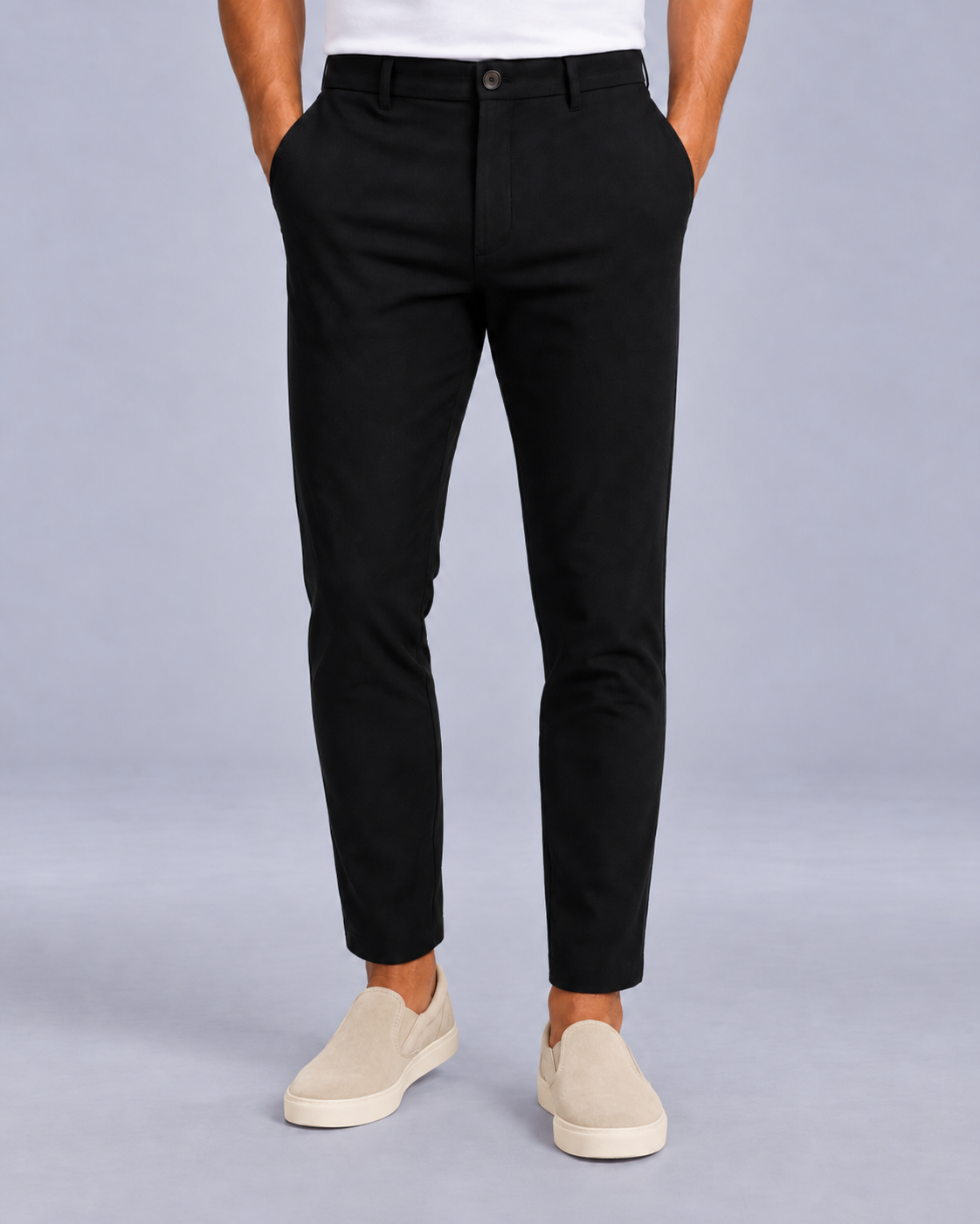 Men's Tailored Slim Leg Cropped Trousers