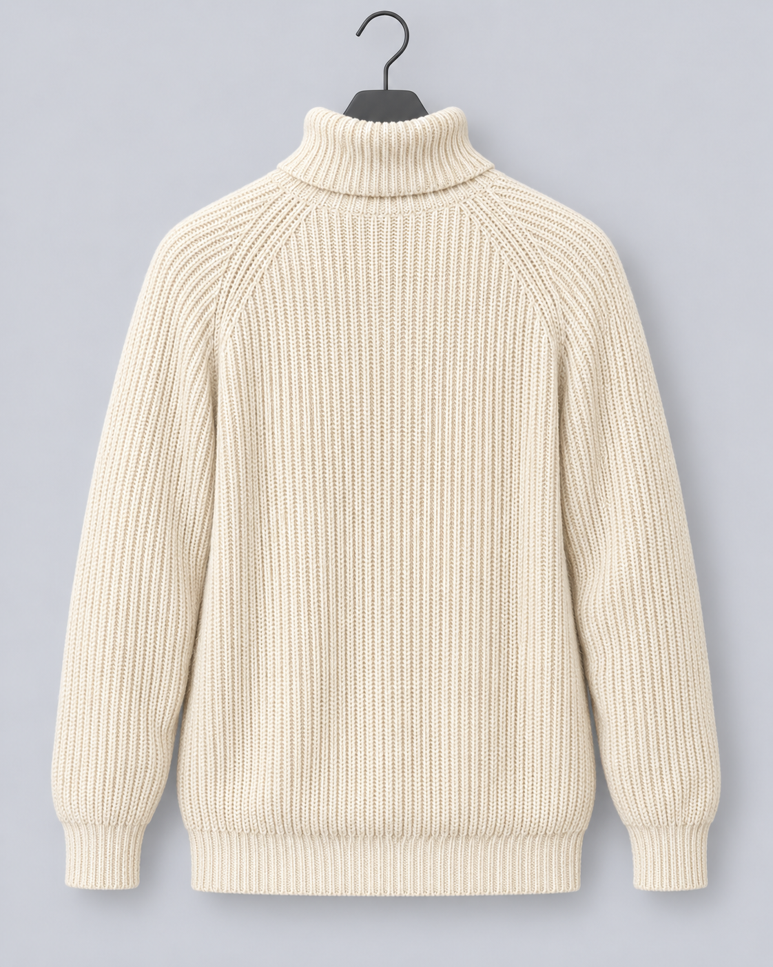 Men's Chunky Knit Turtleneck Sweater | Winter Jumper with Relaxed Fit
