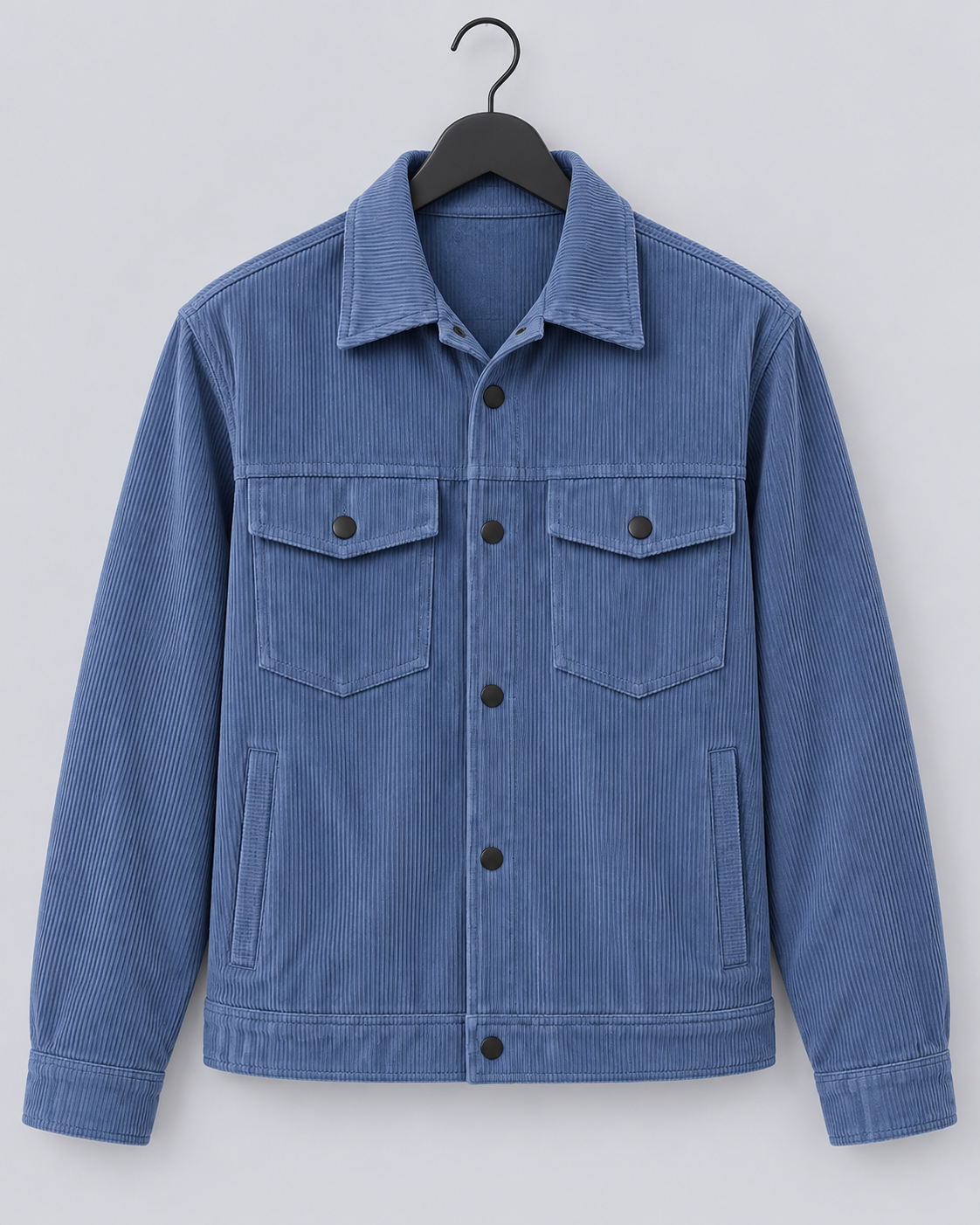 Men's Corduroy Workwear Jacket | Button-Up Multi-Pocket Overshirt