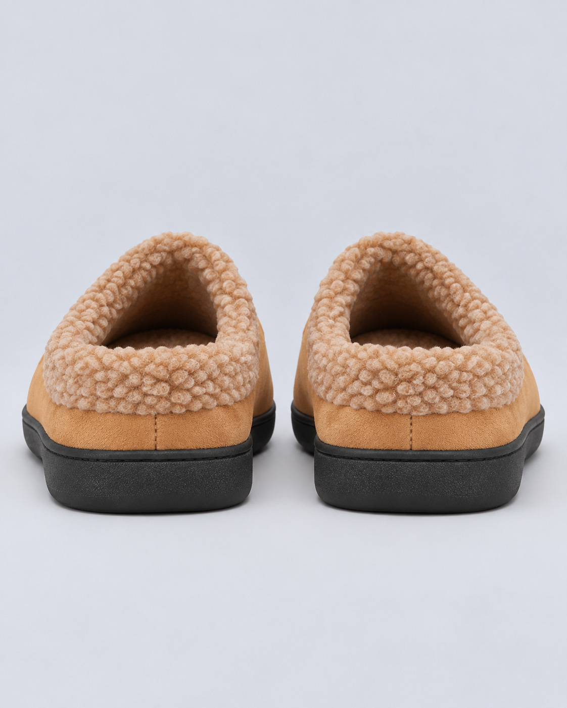 Men's Suede Fur-Lined Slippers | Moccasin House Shoes