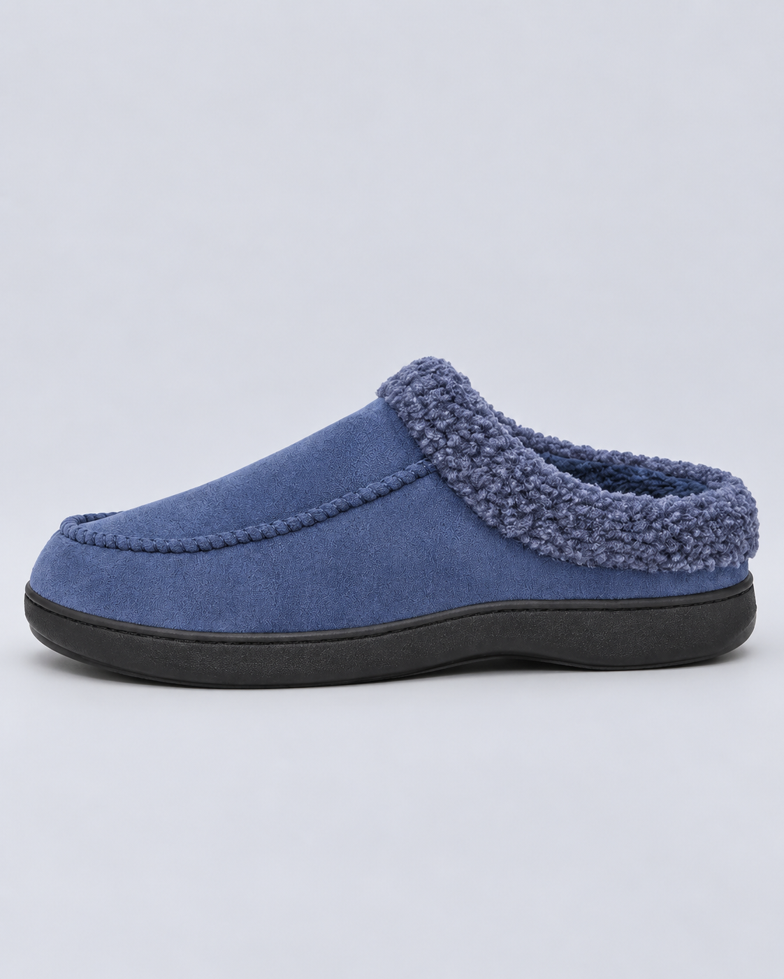 Men's Suede Fur-Lined Slippers | Moccasin House Shoes