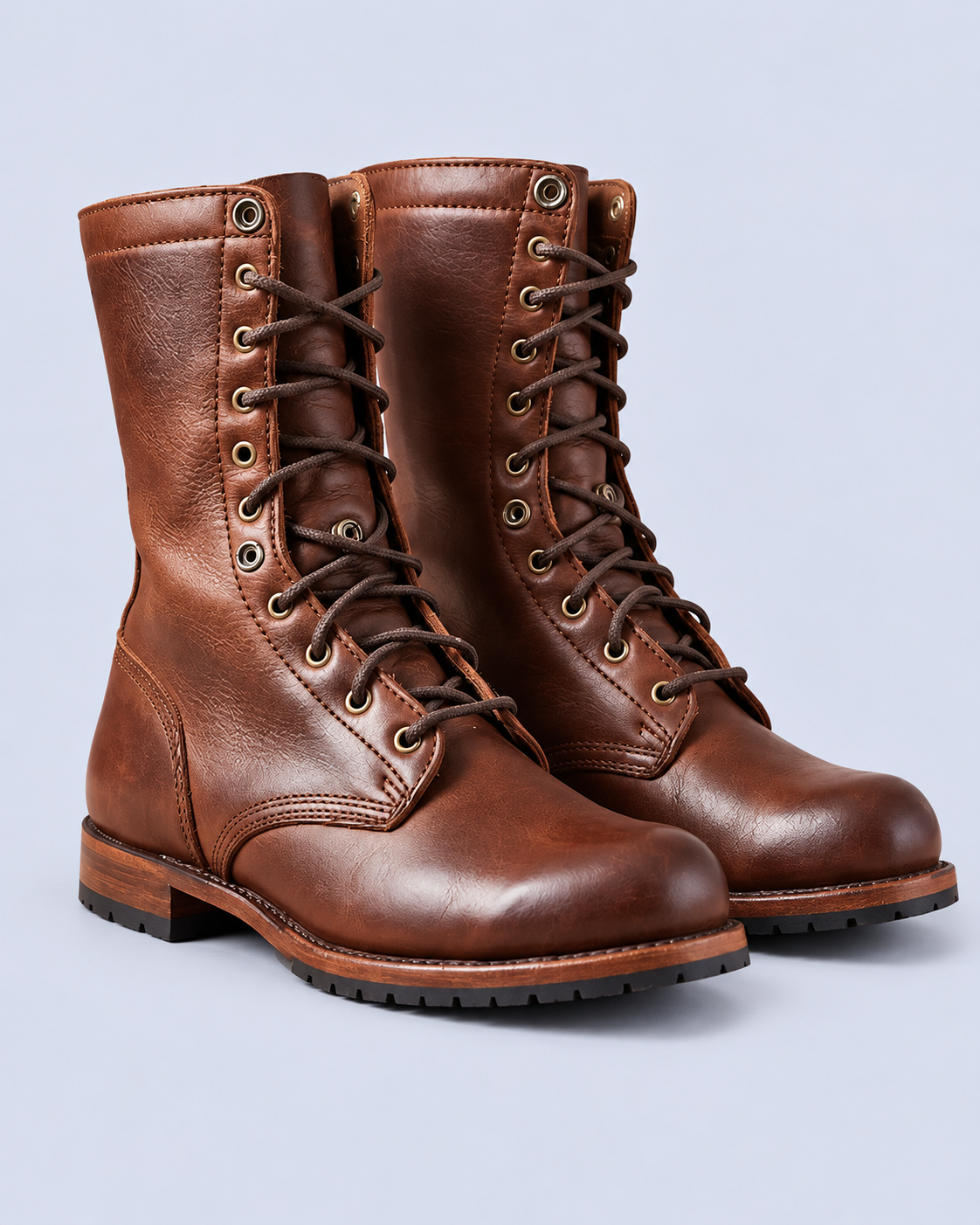 Women's Mid-Calf Lace-Up Combat Boots