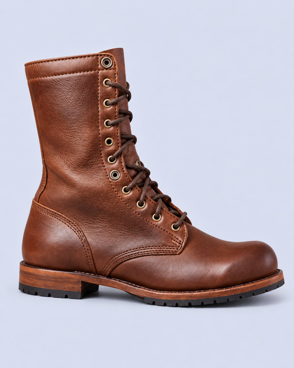 Women's Mid-Calf Lace-Up Combat Boots