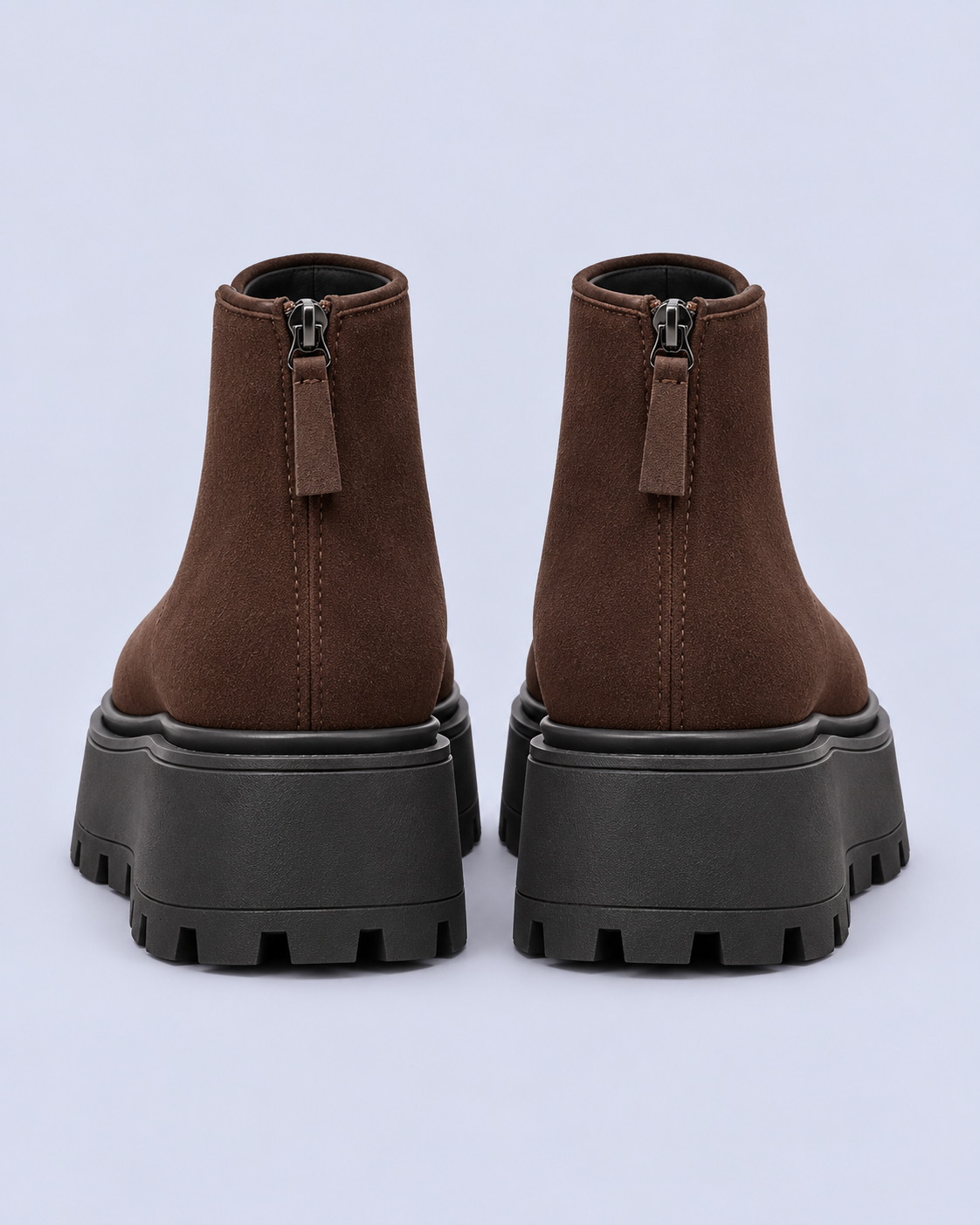 Women's Chunky Suede Platform Ankle Boots