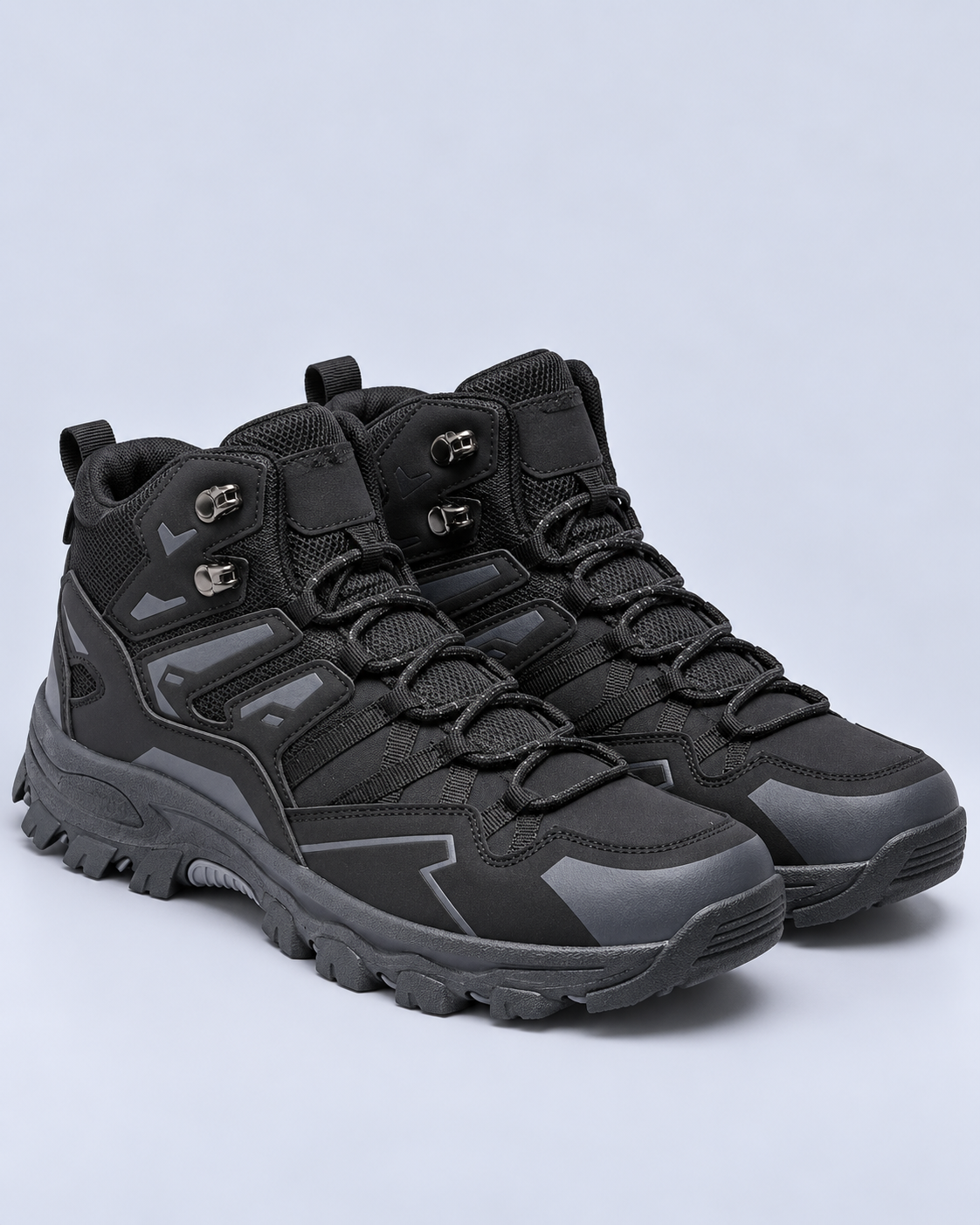 Men's Waterproof Hiking Boots – Non-Slip Lugged Sole, Mid-Cut Lace-Up Walking Boots