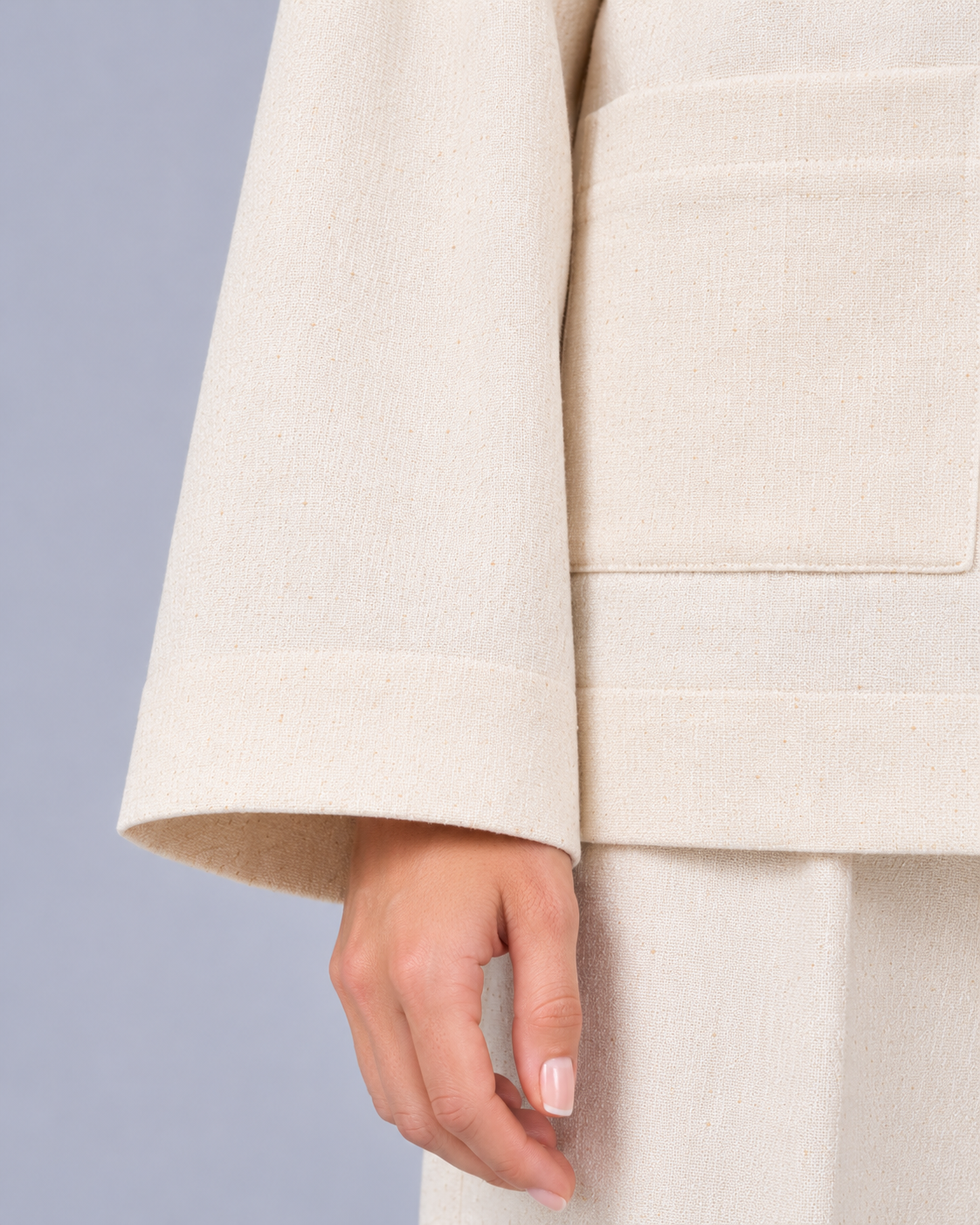 Women's Mandarin Collar Blazer – Relaxed Tailored Fit