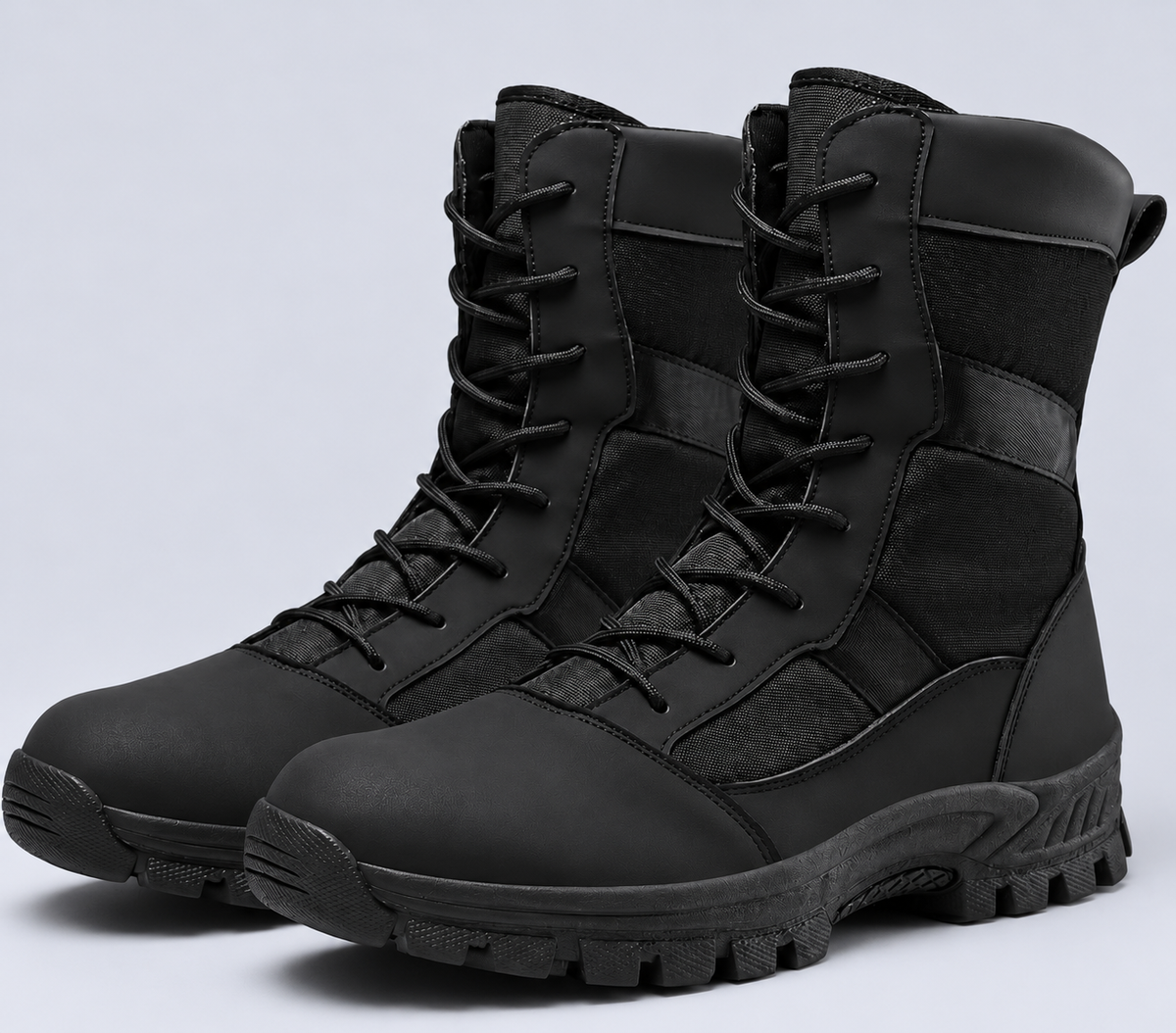 Men's High-Top Hiking Boots – Water-Resistant, Lace-Up