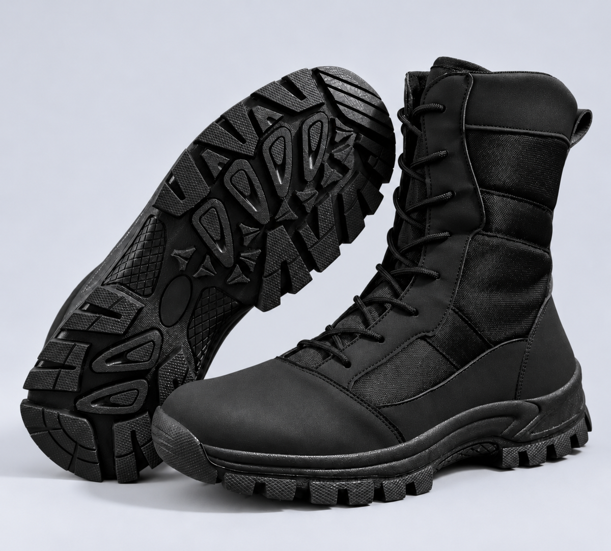 Men's High-Top Hiking Boots – Water-Resistant, Lace-Up