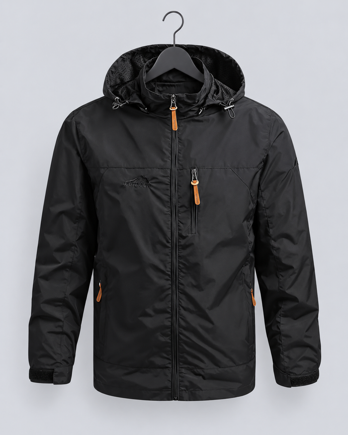 Men's Lightweight Windbreaker Jacket | Hooded Outdoor Coat