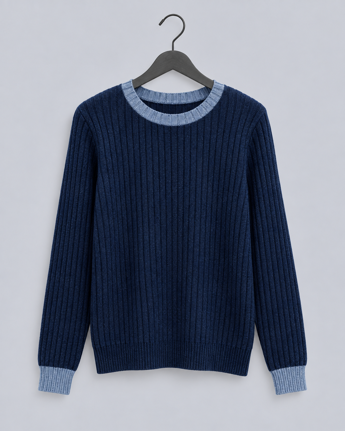 Women's Colour Block Knitted Jumper | Relaxed Fit Crew Neck