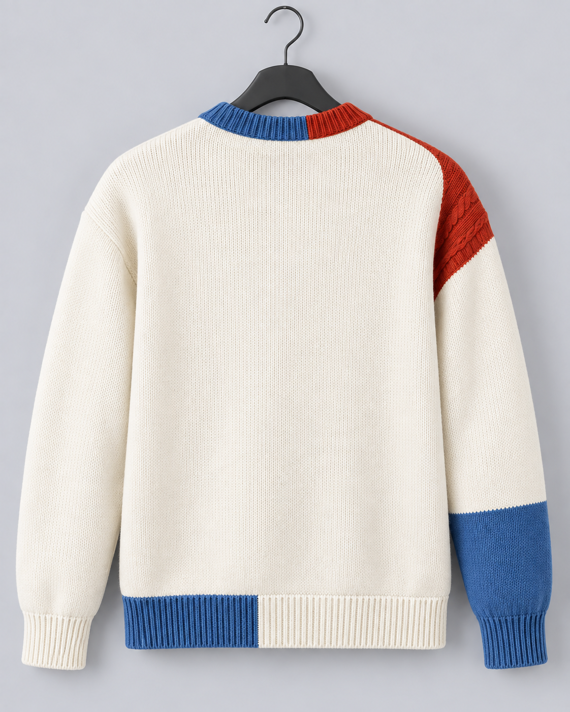 Men's Cable Knit Wool Crewneck Sweater | Soft Warm Jumper for Cool Days